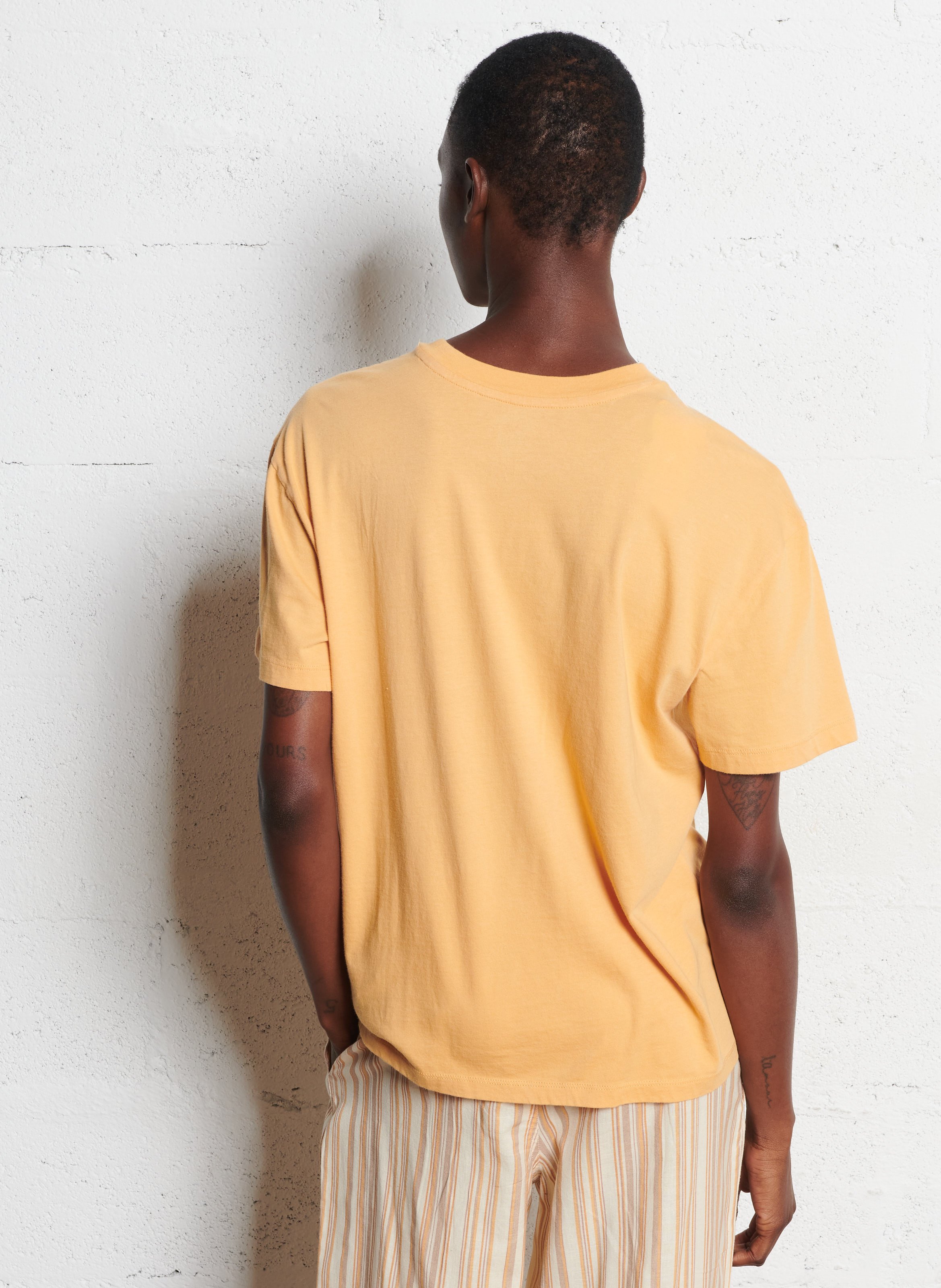 Tee-shirt droit imprimé en coton BILLABONG Orange