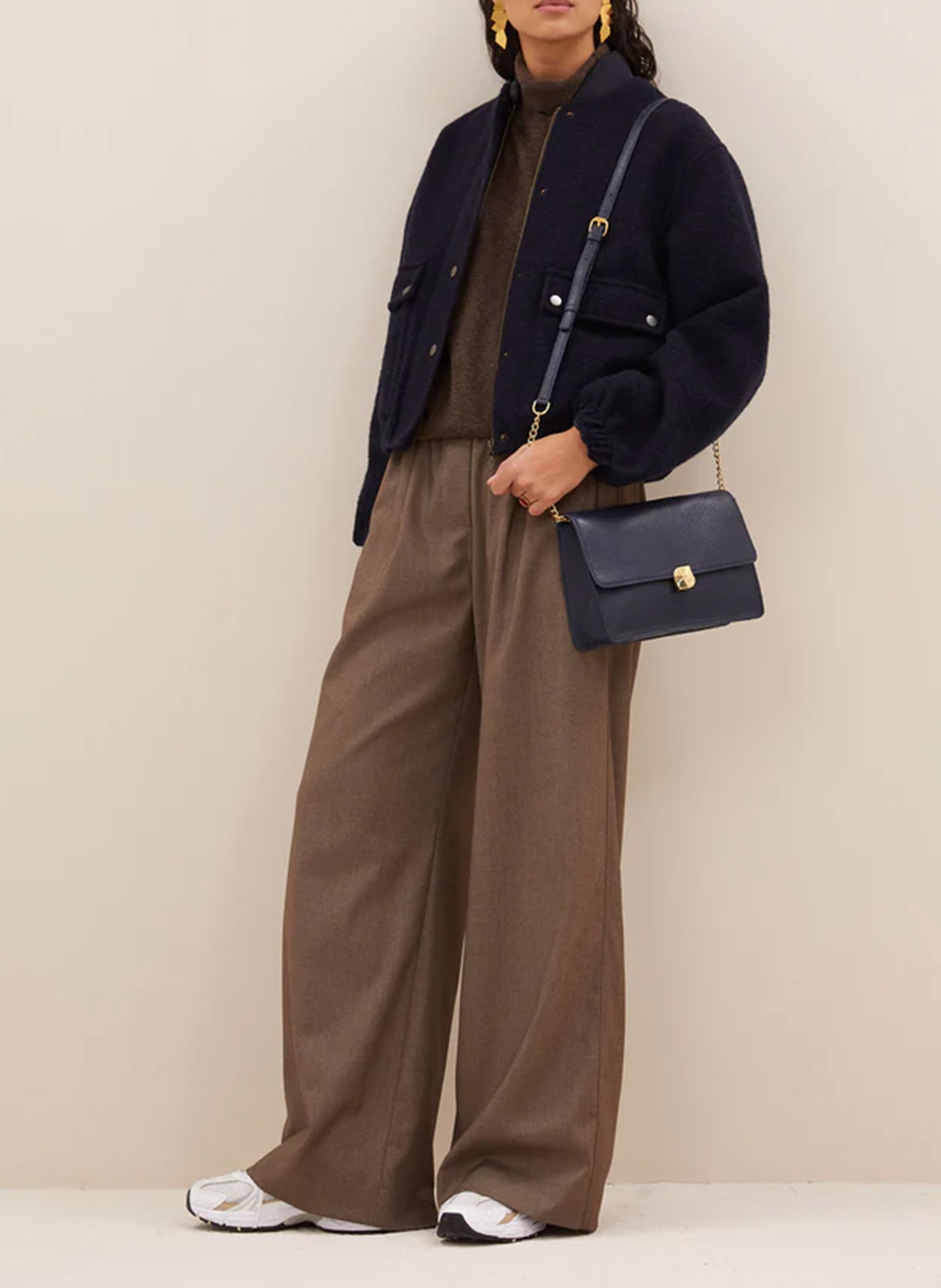 Oversized wool-blend jacket  BY BAR Blue