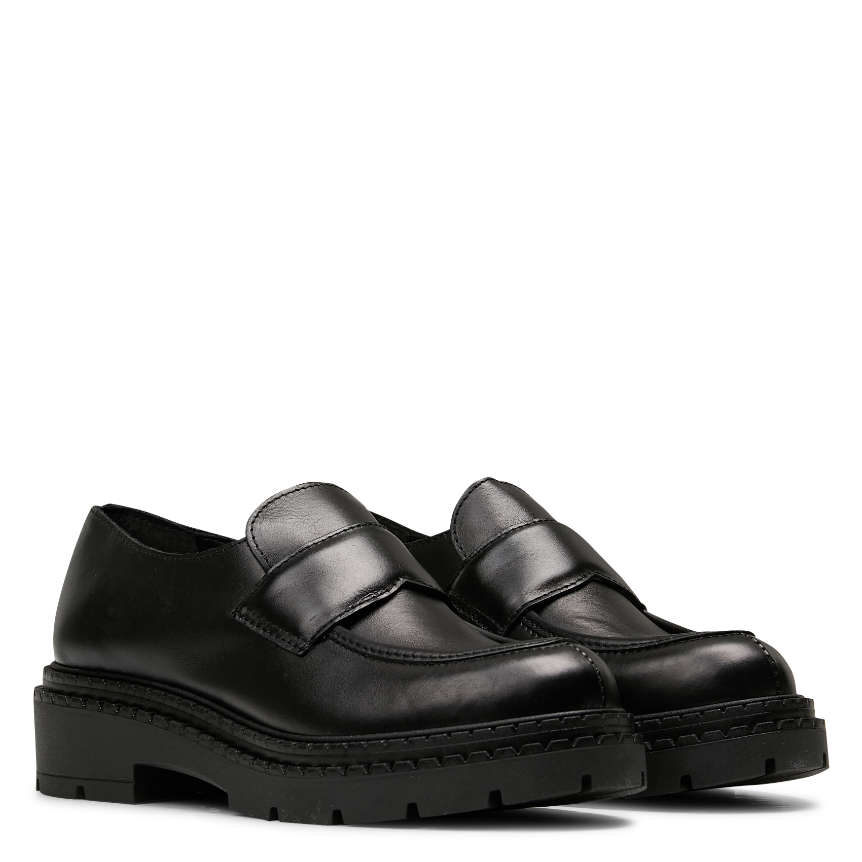 Mocassins en cuir LA FEE MARABOUTEE Noir