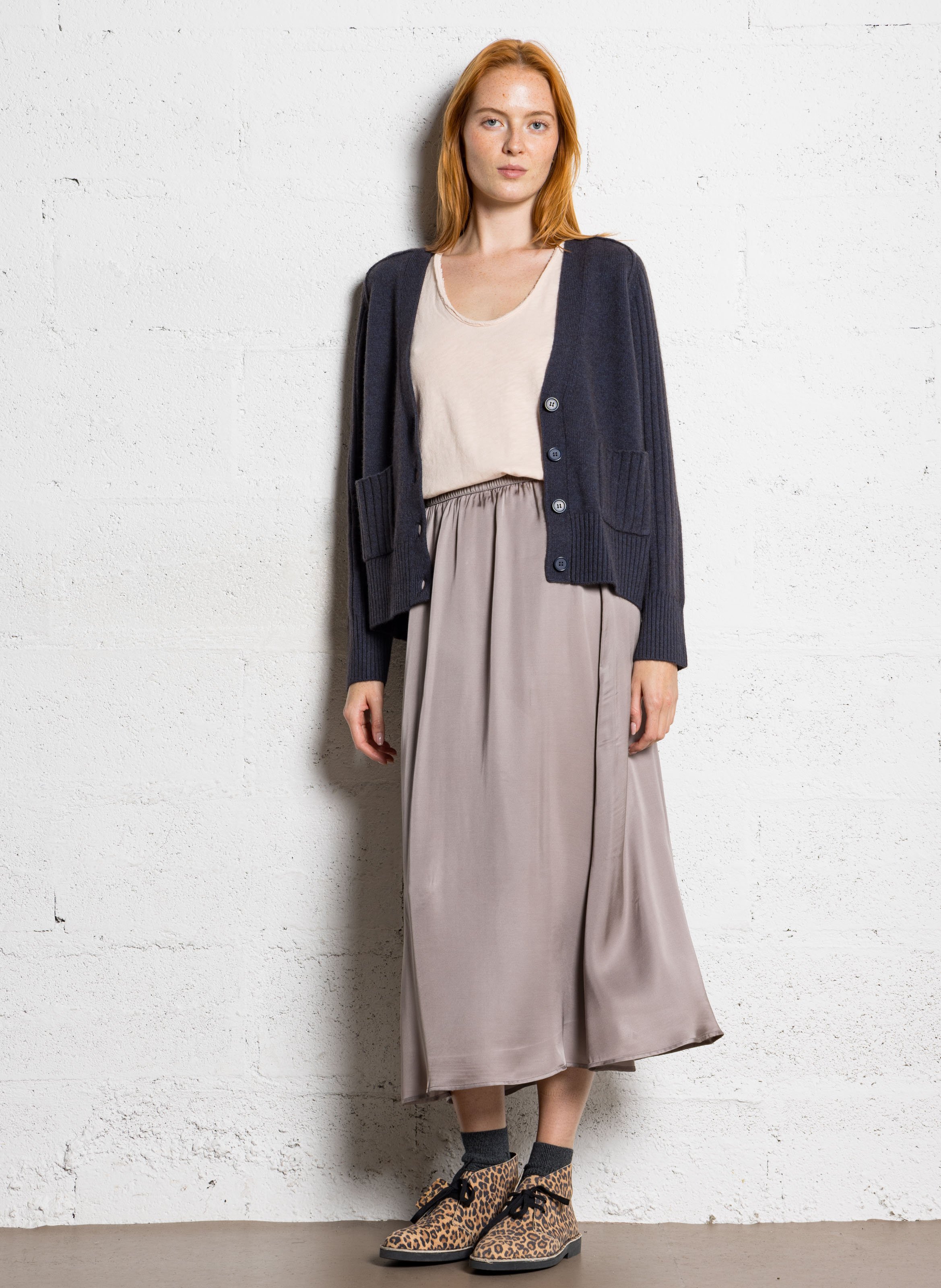 Svenland V-neck wool cardigan MAISON 123 Blue