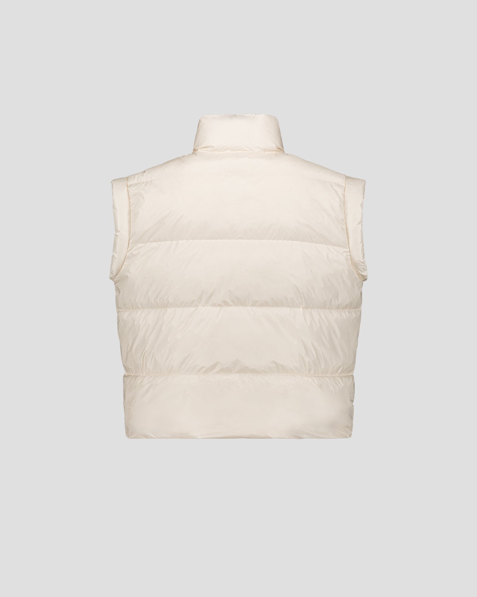 Oversized short sleeveless puffer jacket Lyna JOTT White