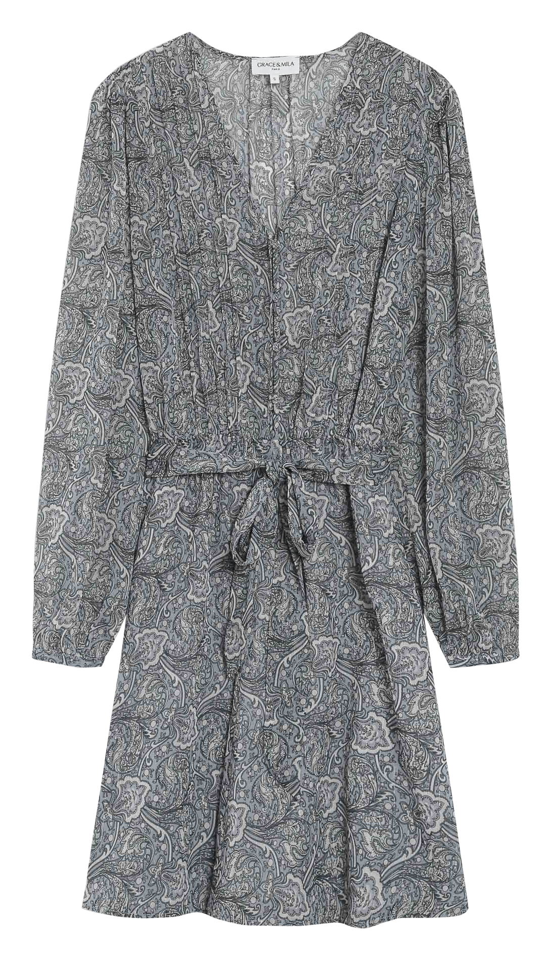 Korte jurk met print GRACE ET MILA Blauw