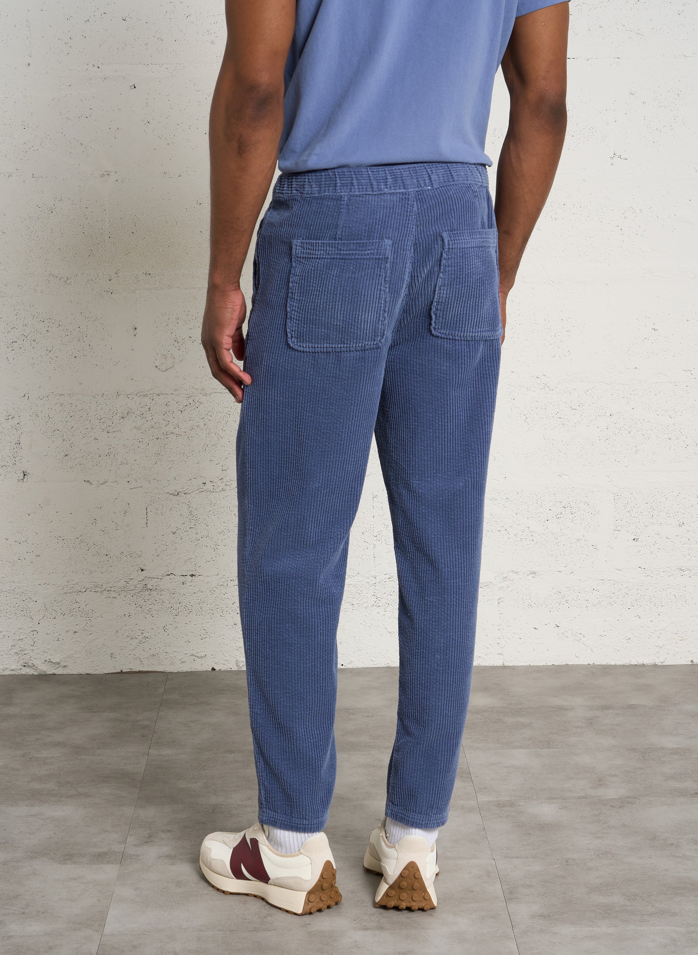 Ribbed cotton pants AMERICAN VINTAGE Blue