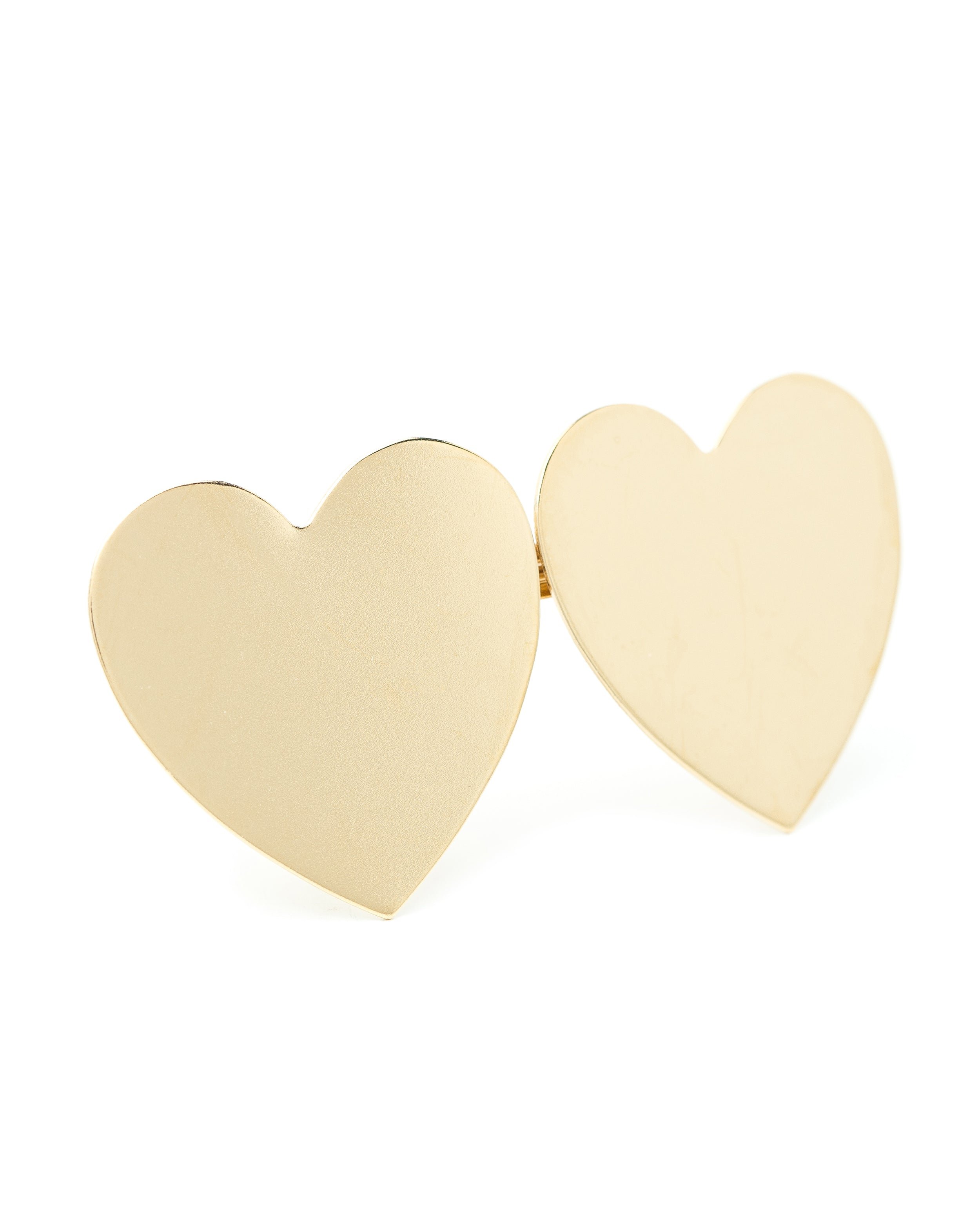 Maxi gold-plated heart barrette MONSIEUR SIMONE Golden