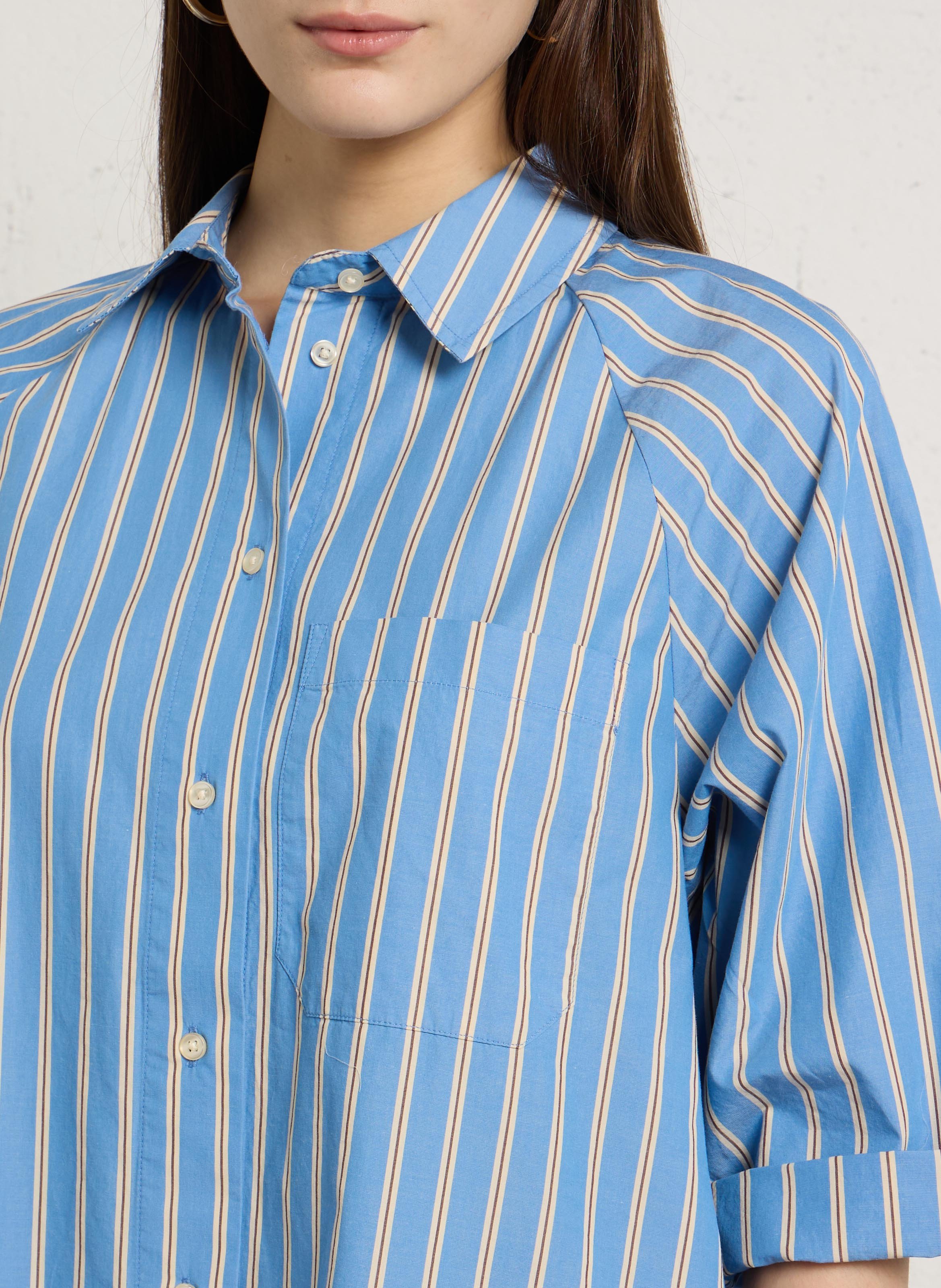 Robe courtes à rayures MAISON 123 Bleu