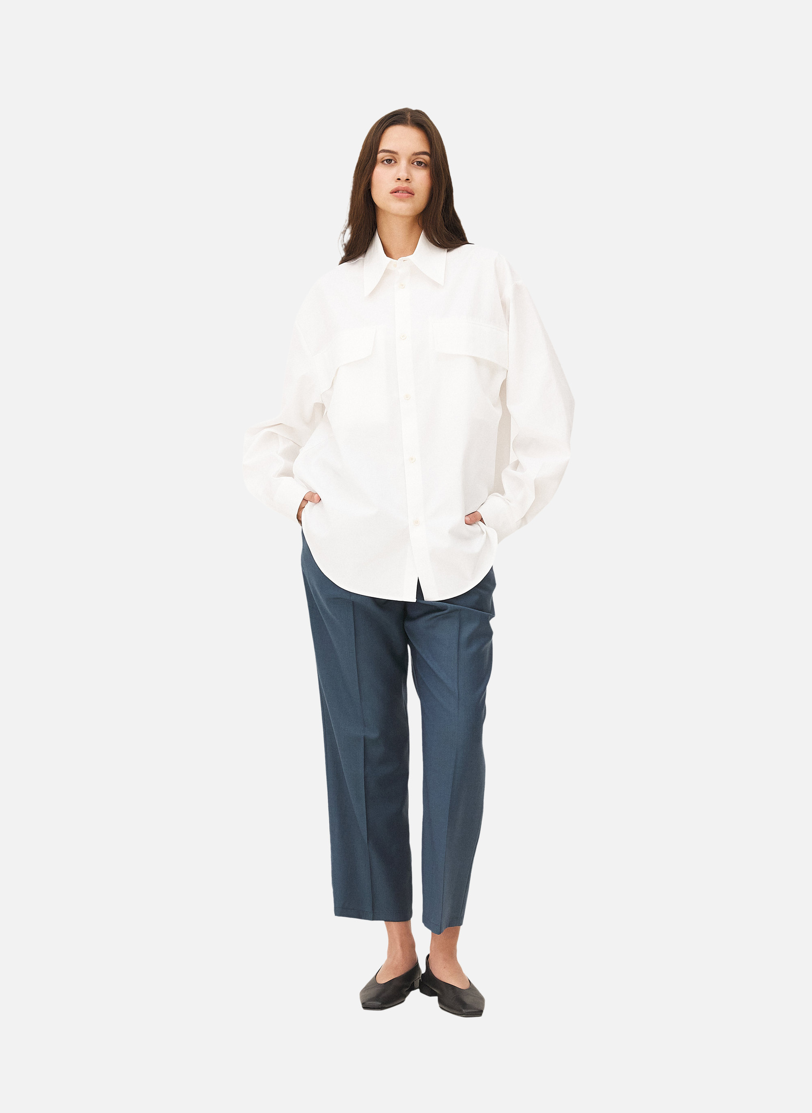 Elegant shirt Noyoco White