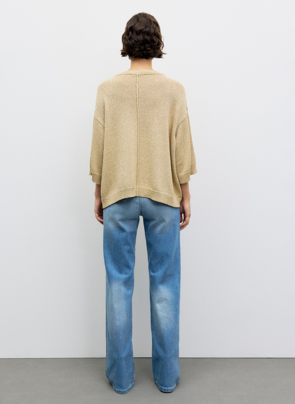 Oversized sweater with 3/4 sleeves GERARD DAREL Golden