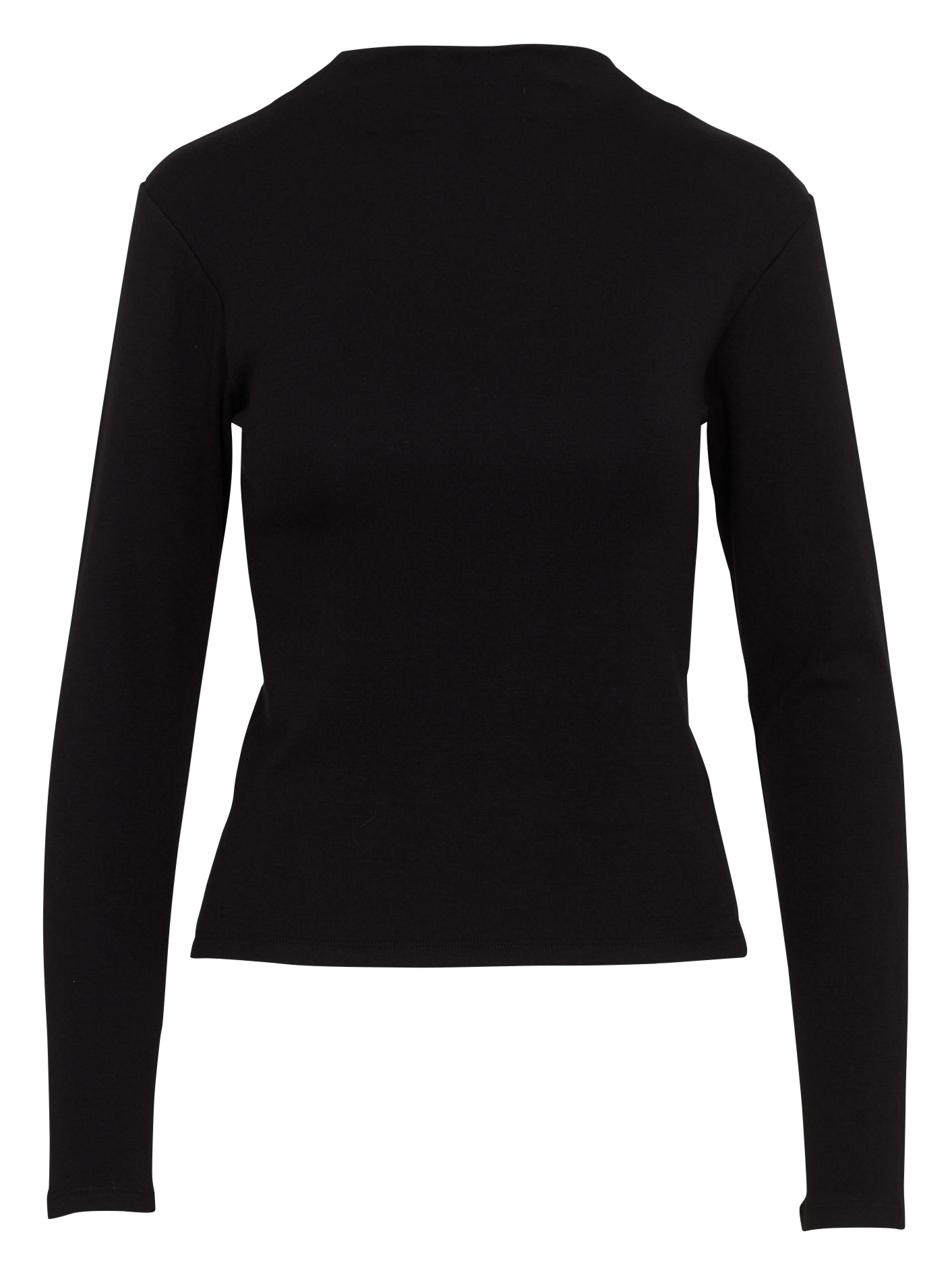 Tee-shirt droit col montant LA FEE MARABOUTEE Noir