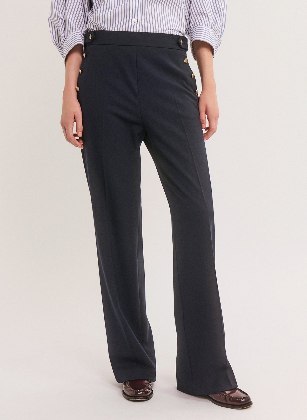 Wide-leg pants PABLO Blue