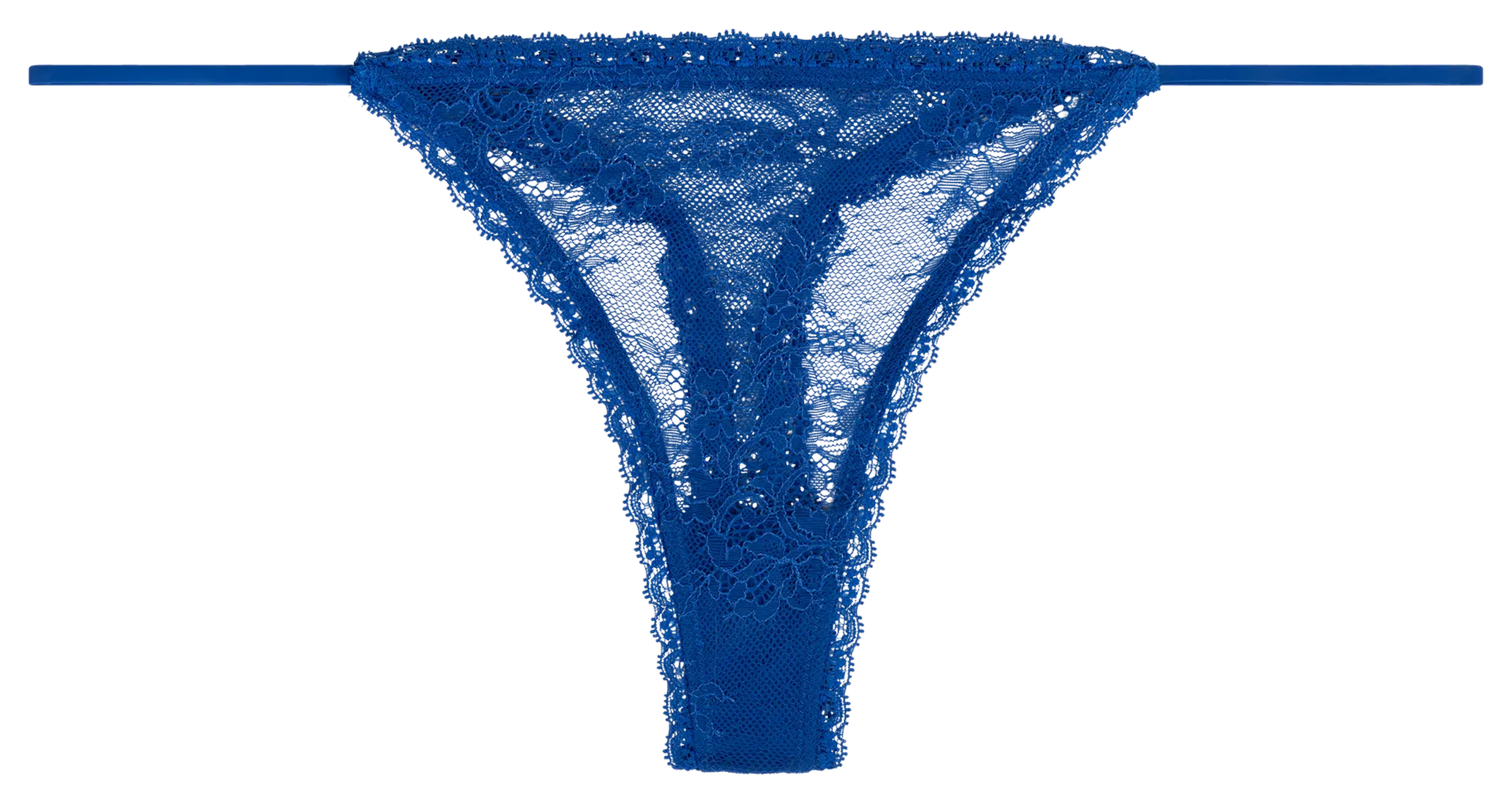 String uni en dentelle LOVE STORIES Bleu