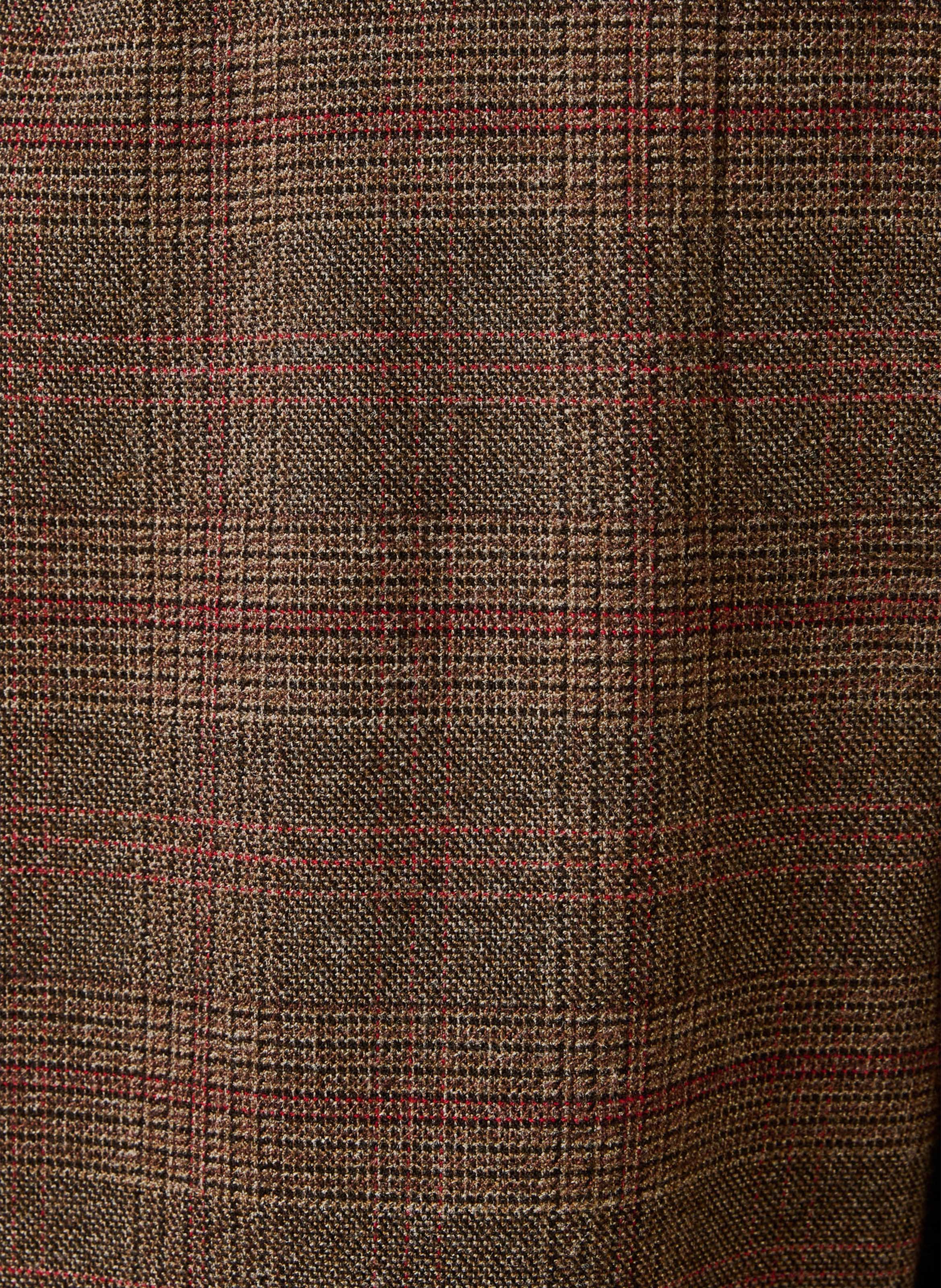 Checked straight-leg pants LA FEE MARABOUTEE Brown