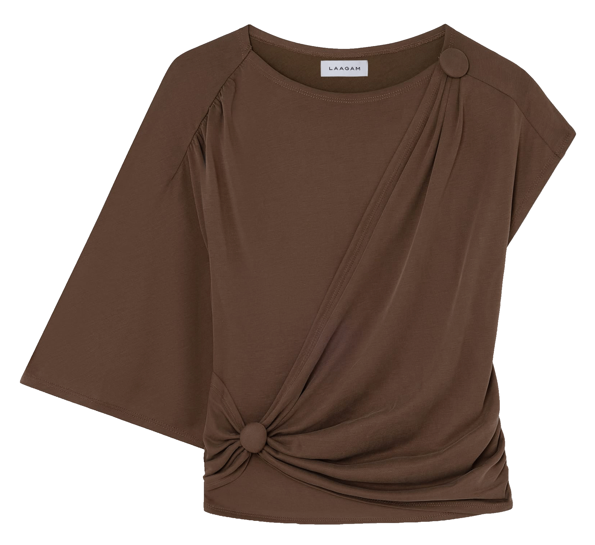 Asymmetric Fitted Top LAAGAM Brown