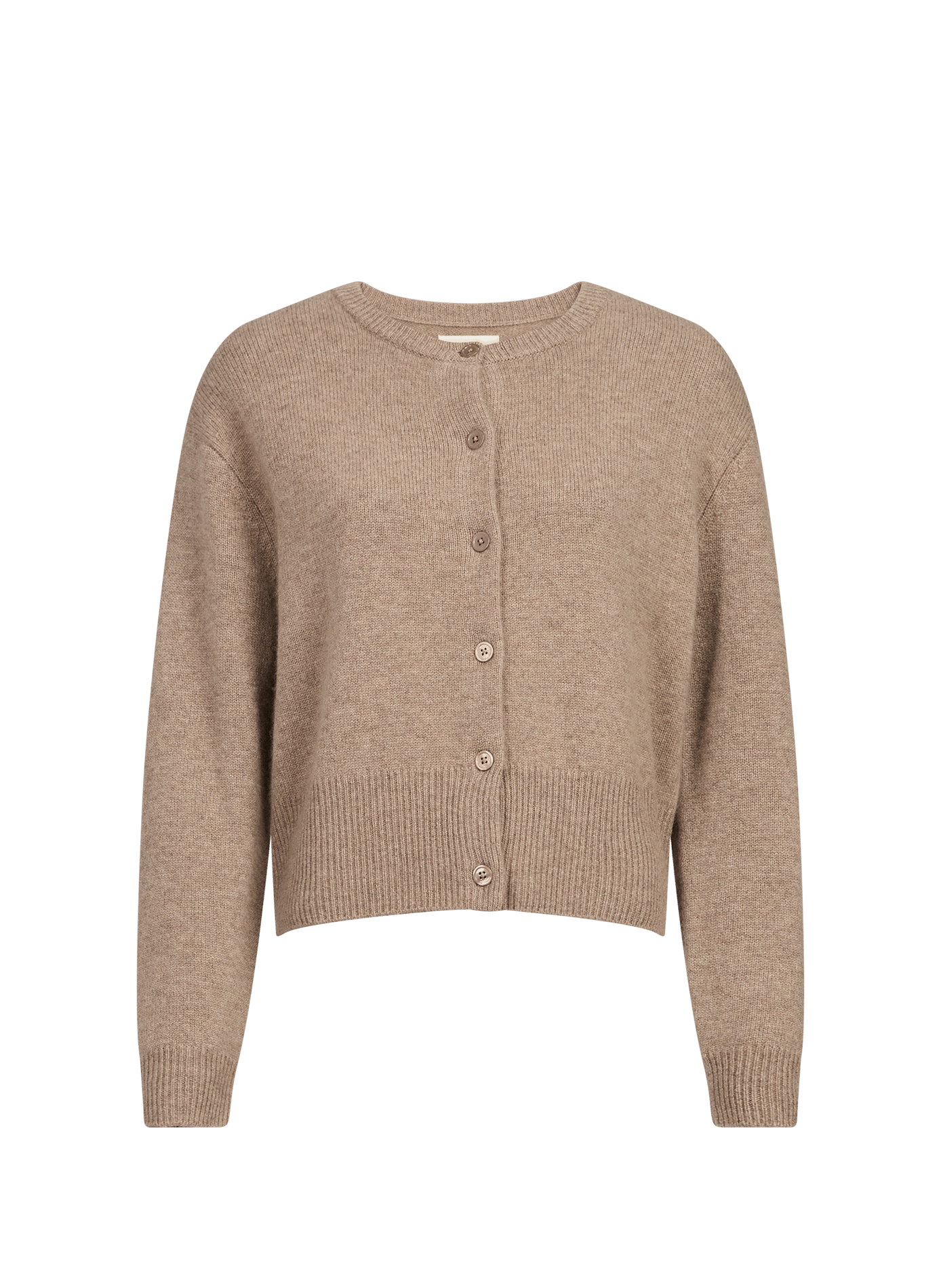 Fluffy round-neck cashmere cardigan by Bardi SAISON 1865