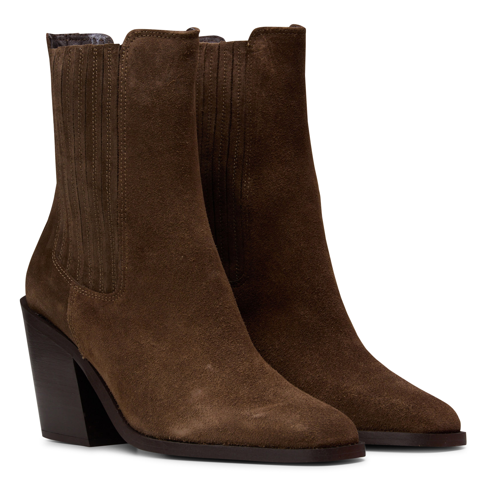 Leather ankle boots MELLOW YELLOW Brown