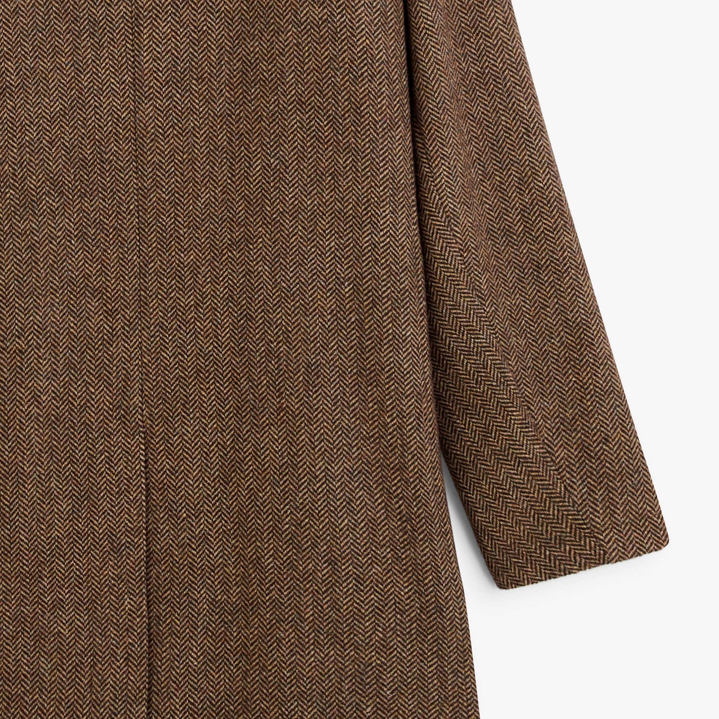DANTE walnut brown chevron coat SERGE BLANCO Brown