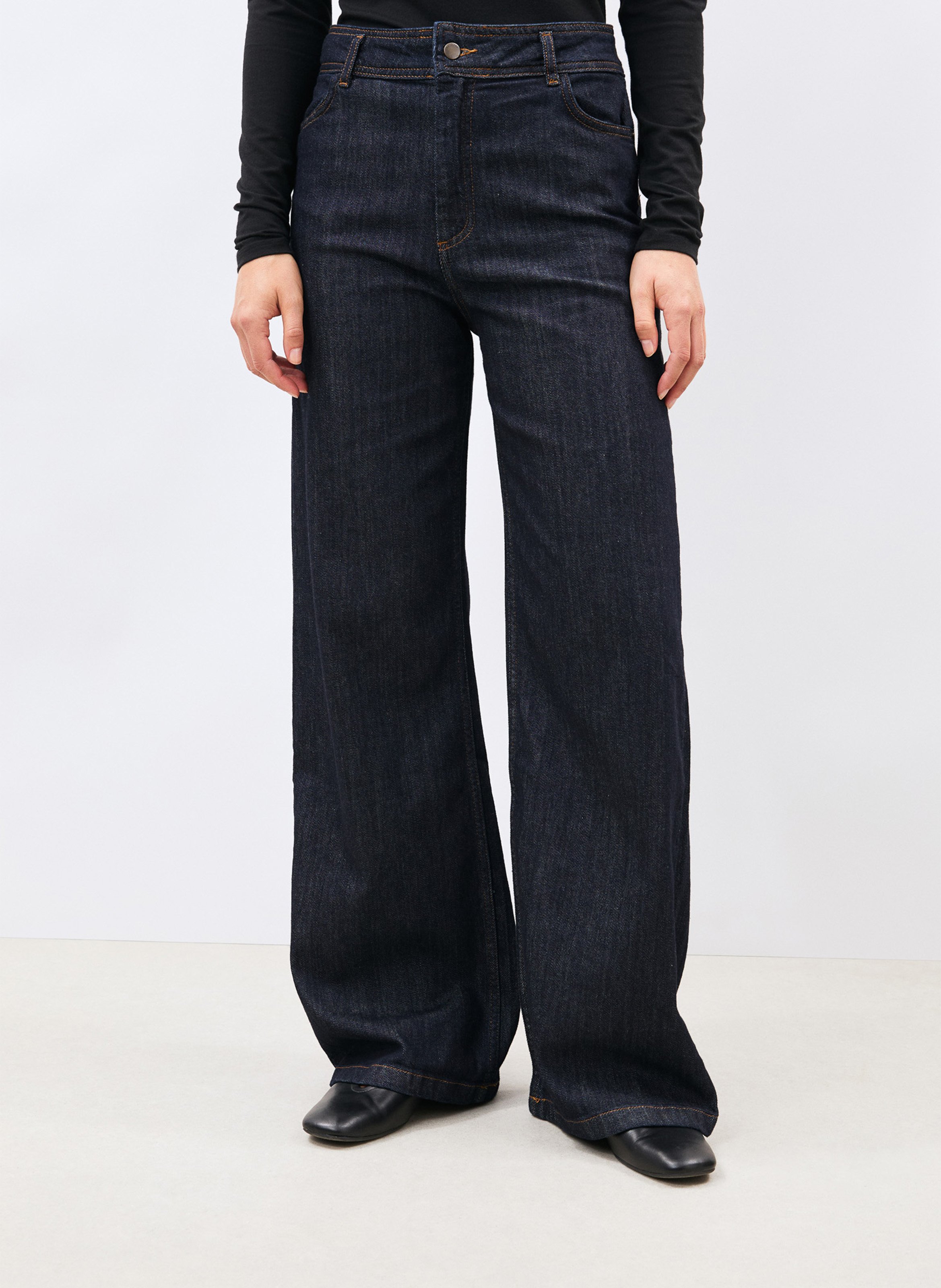 Jean flare en coton  HUMILITY Bleu