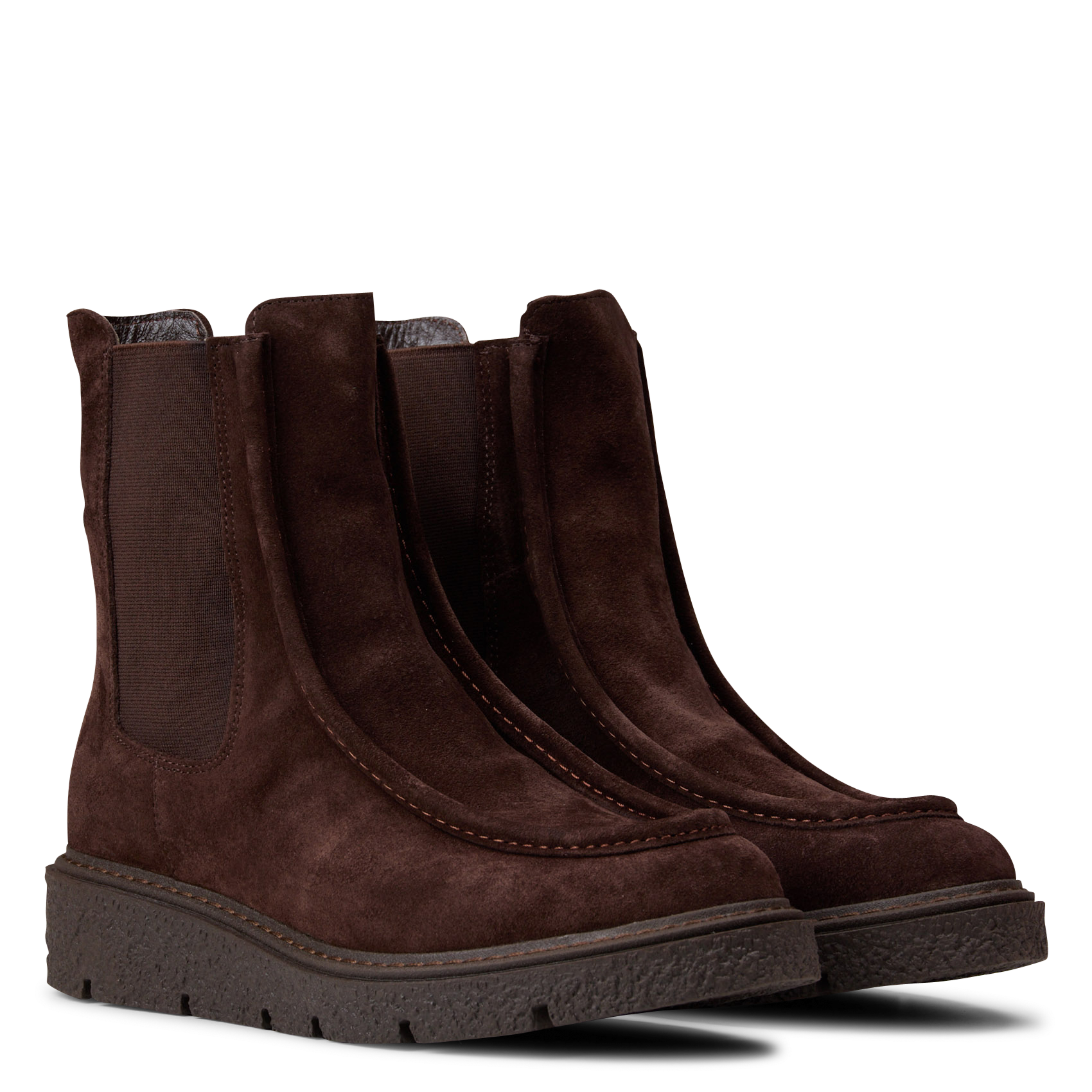 Suede leather ankle boots MELLOW YELLOW Brown