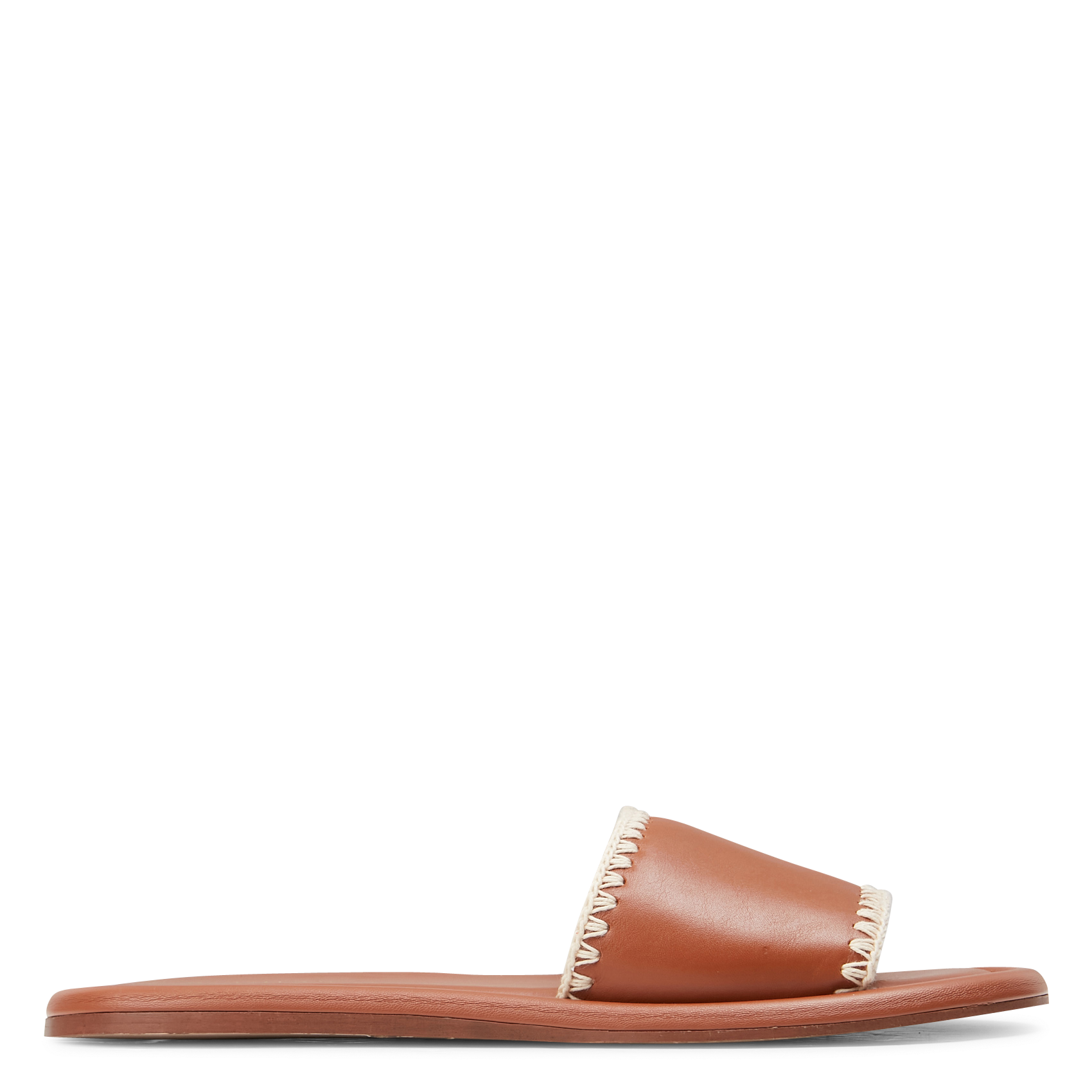 Mules plates en cuir  ALOHAS Marron