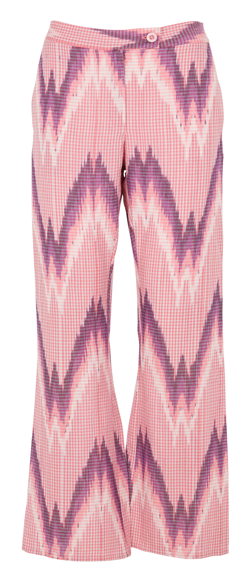 Straight-leg printed cotton pants V DE VINSTER Pink