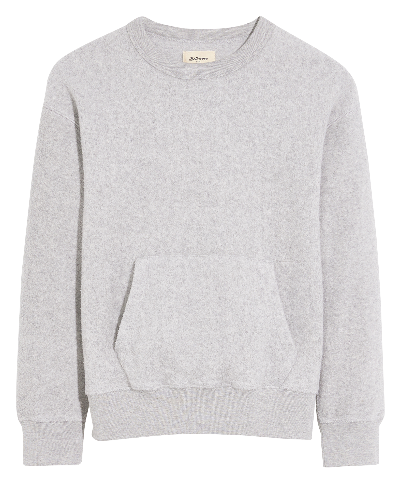 Organic cotton round-neck sweatshirt BELLEROSE Grey