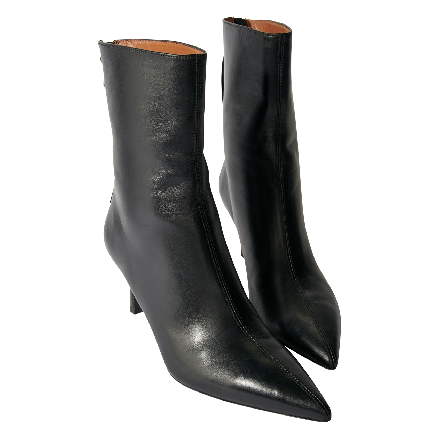 Bottines en cuir lisse MAJE Noir