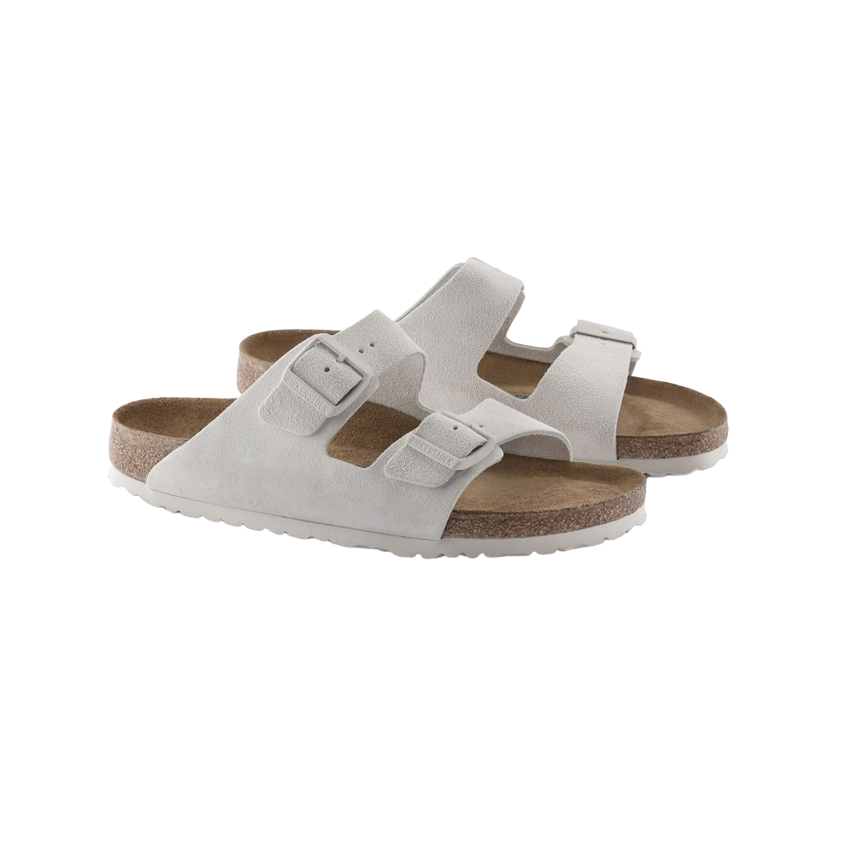 Faux leather sandals BIRKENSTOCK Grey