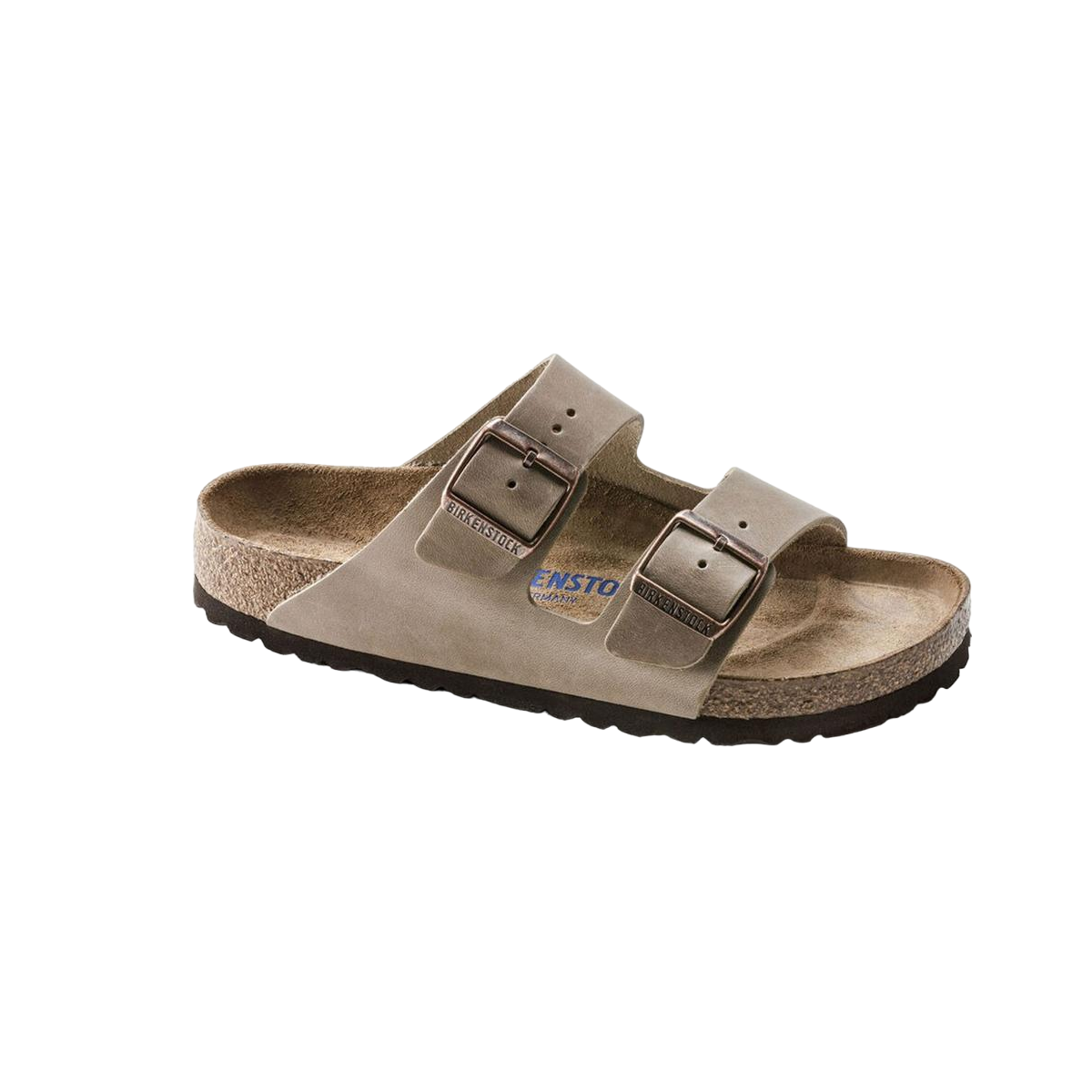 Faux leather sandals BIRKENSTOCK Grey