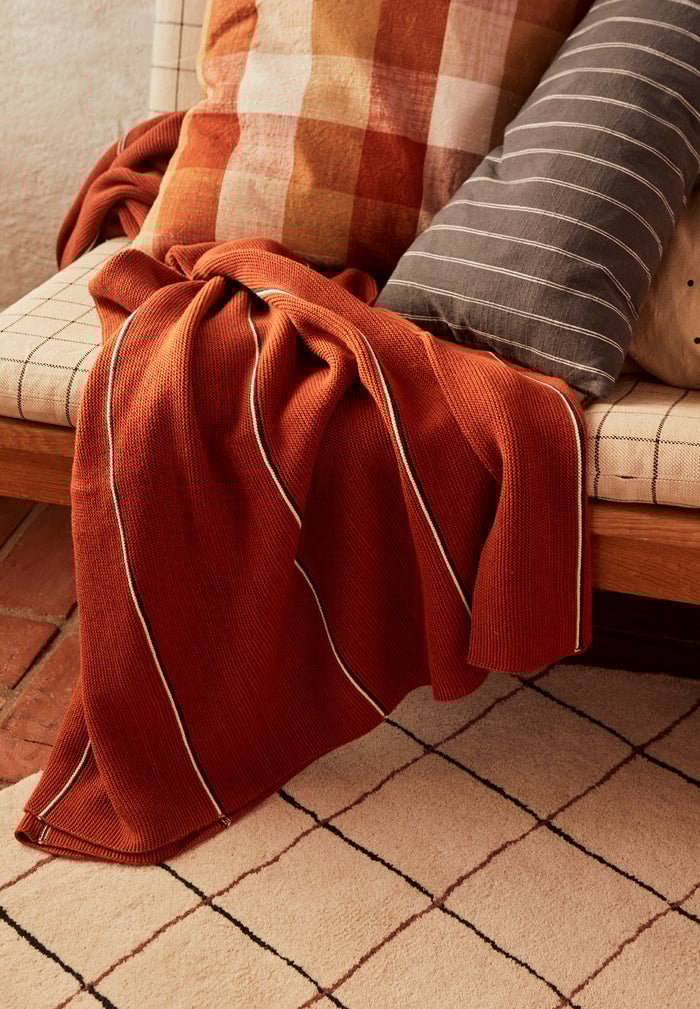 Organic cotton throw OYOY LIVING DESIGN Red