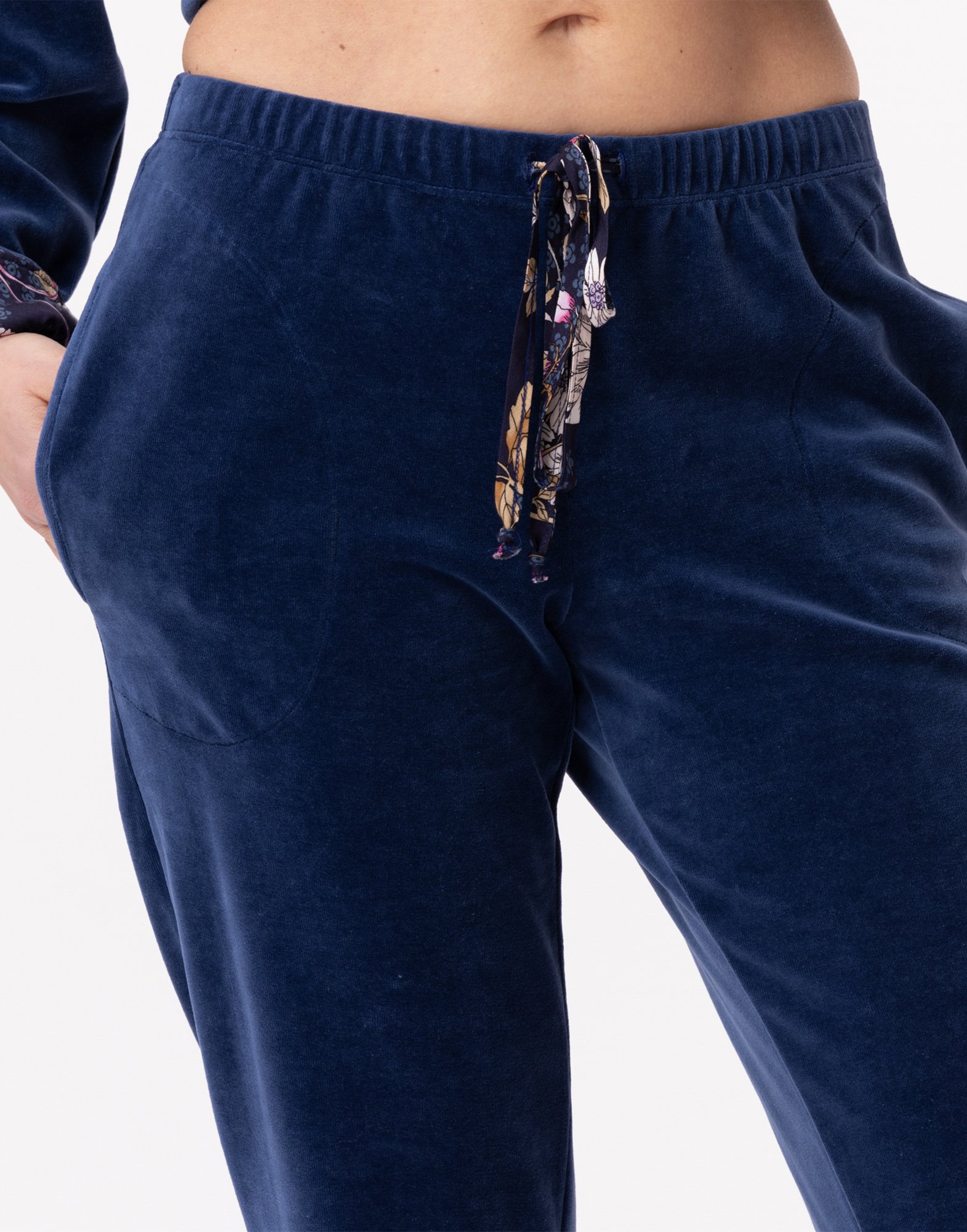 Netleton velvet jogging bottoms LE CHAT Blue