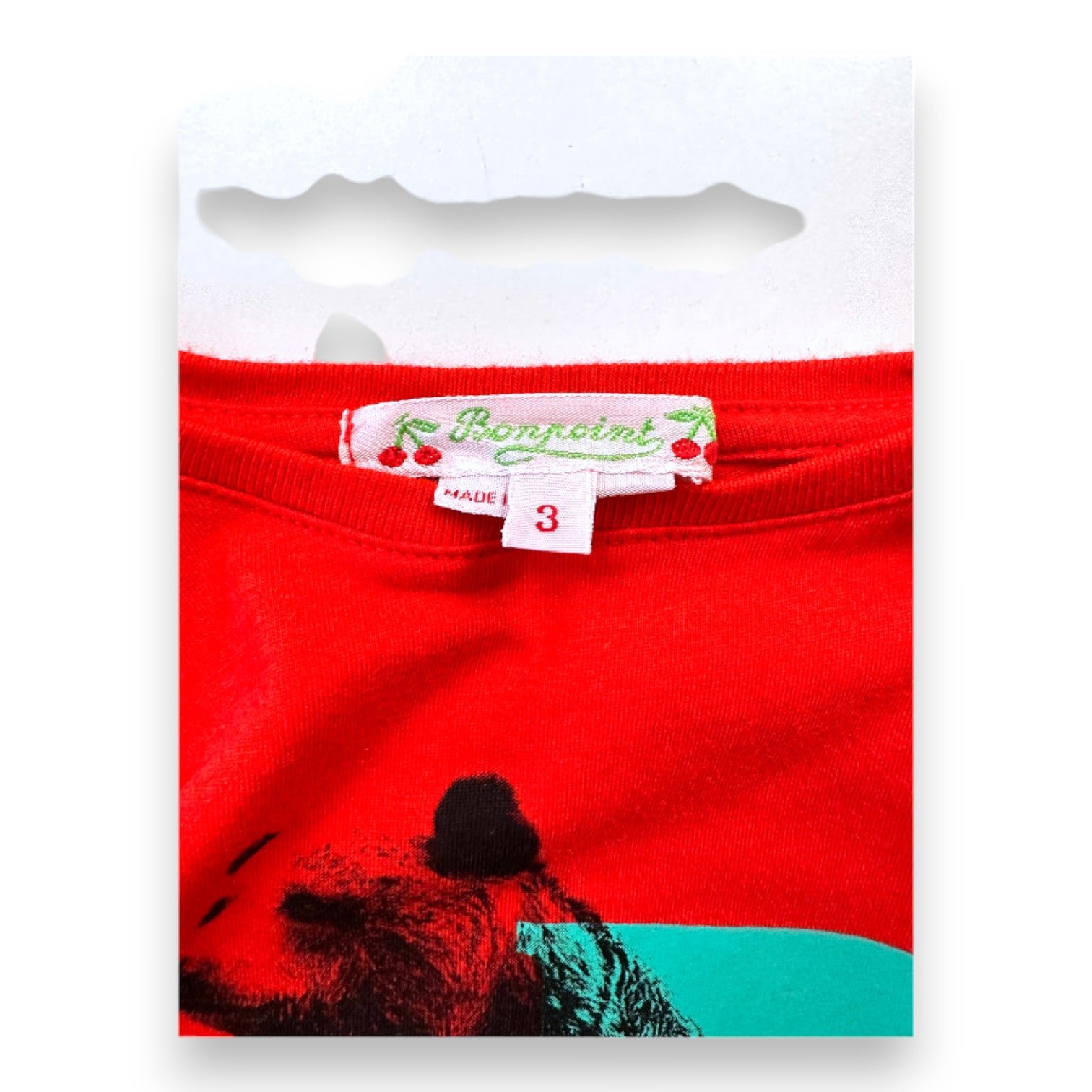 Red children's t-shirt - 3 years BONPOINT - Seconde Main Red