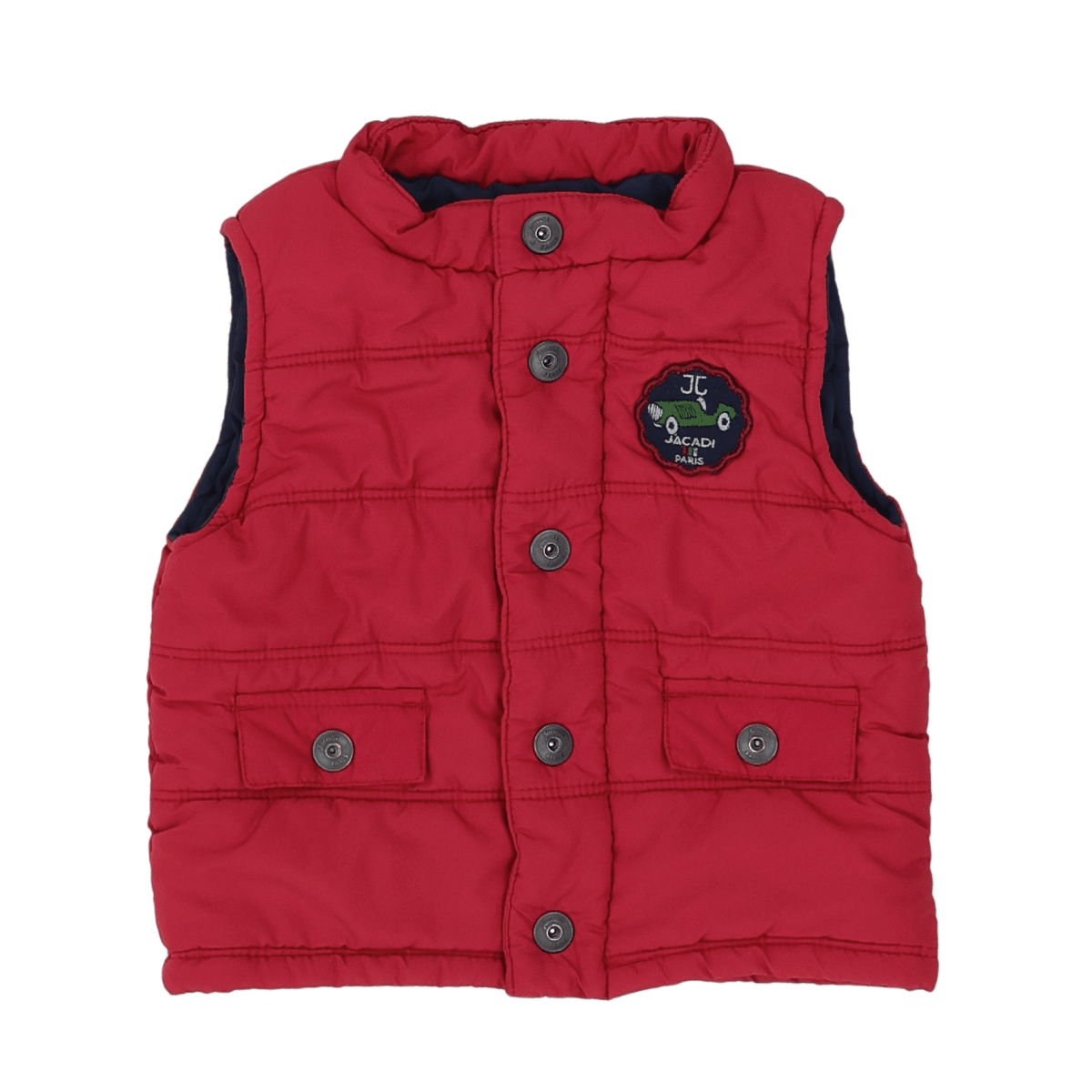 Red Sleeveless Baby Jacket - 6 months JACADI - Seconde Main Red