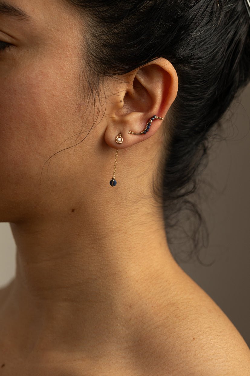 Pearl Pineapple Earrings YAY White