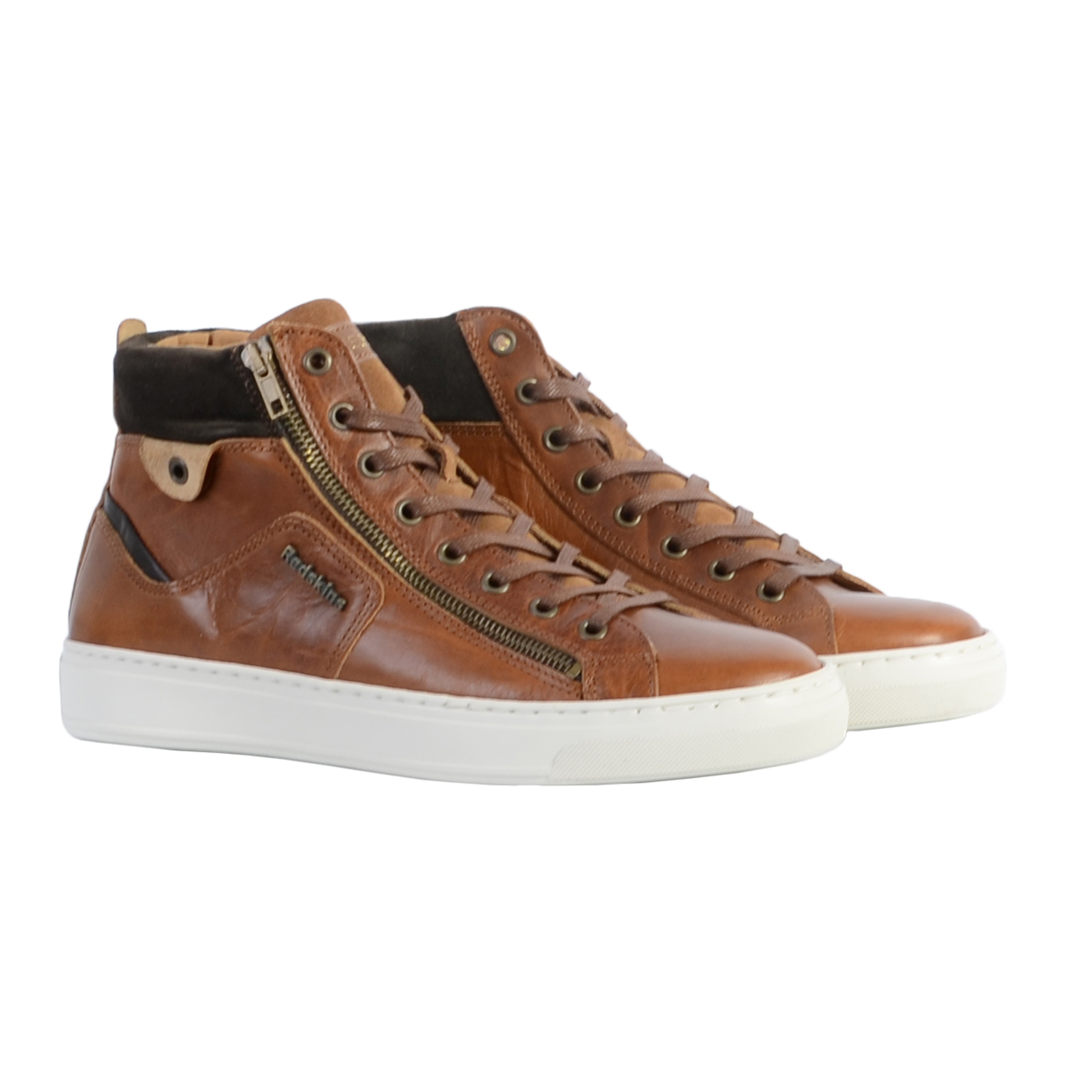 High-top leather sneakers hopeso REDSKINS Brown