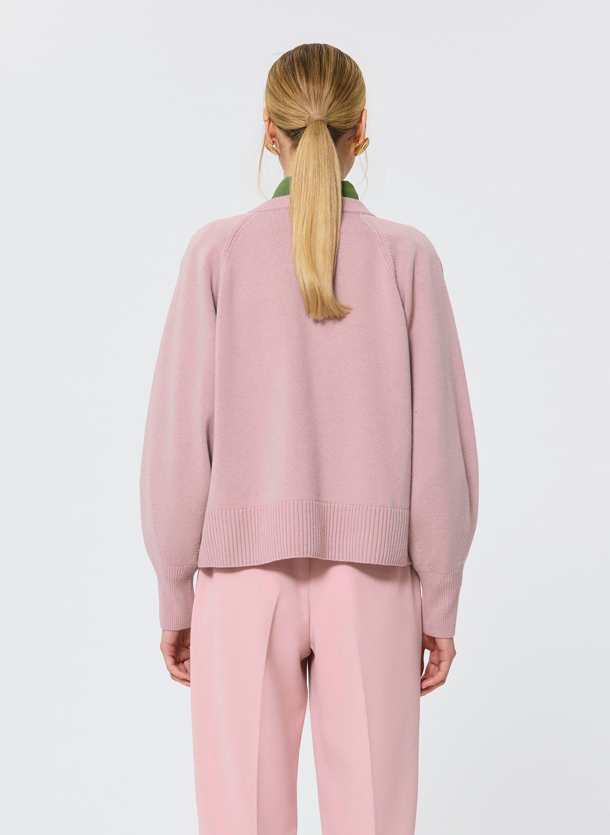 Pull col v en laine TARA JARMON Beige