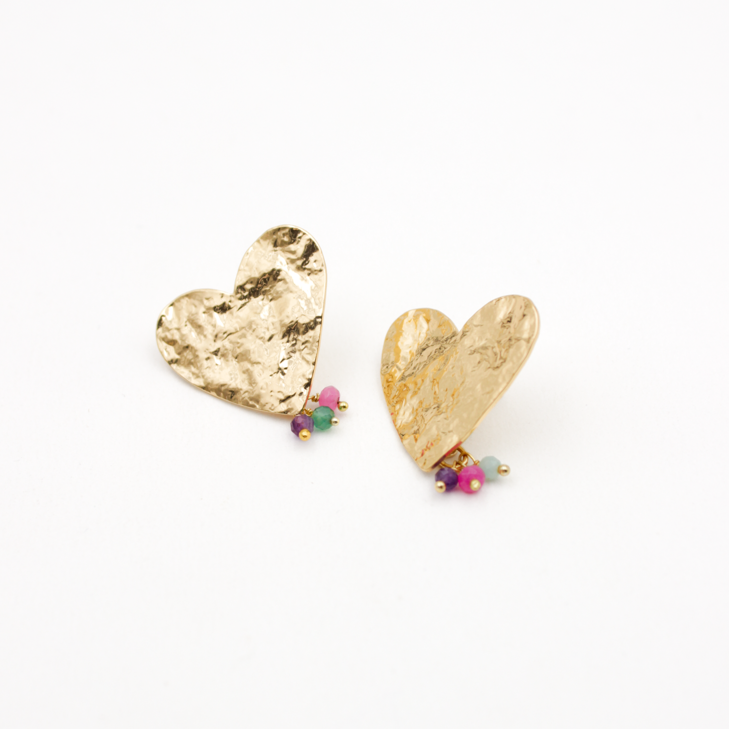 Heart bells earrings - Carla L'ATELIER DES DAMES Golden