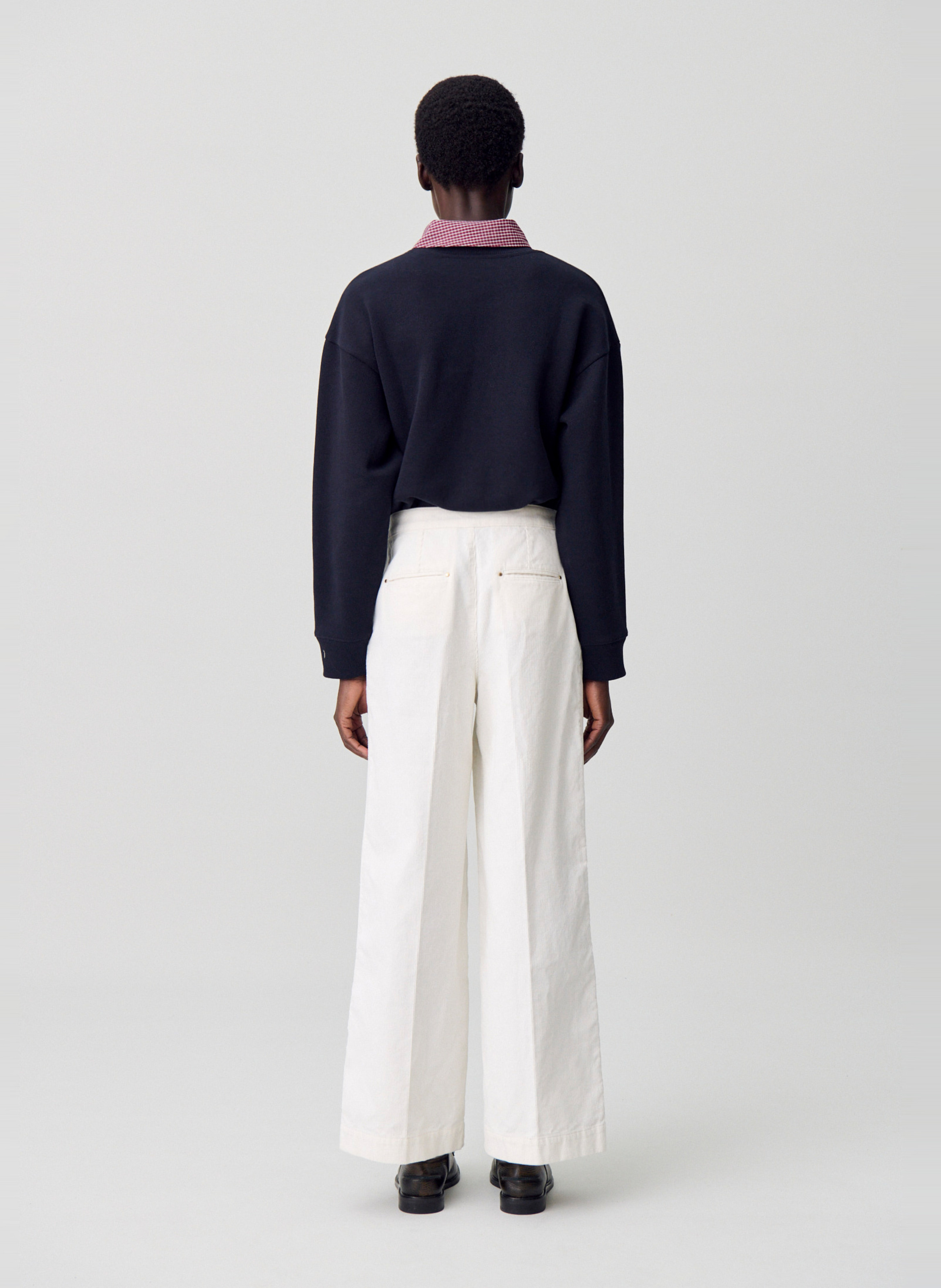 Ribbed Cotton Overalls CLAUDIE PIERLOT Beige