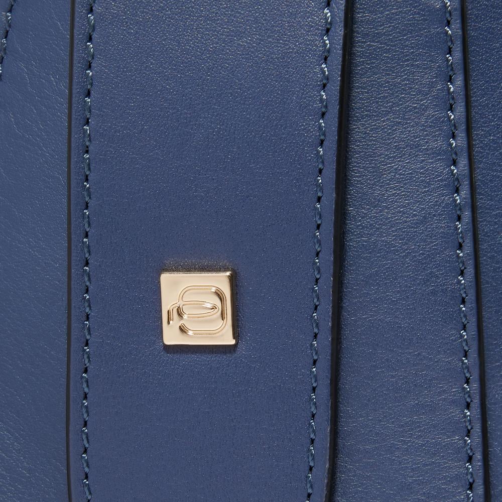 Bag for laptop and ipad® with shockproof and rfid protection PIQUADRO Blue