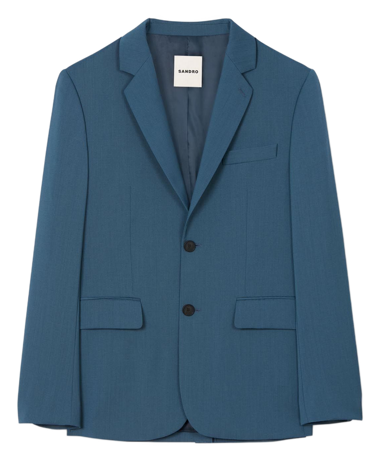 Veste de tailleur en laine SANDRO Bleu