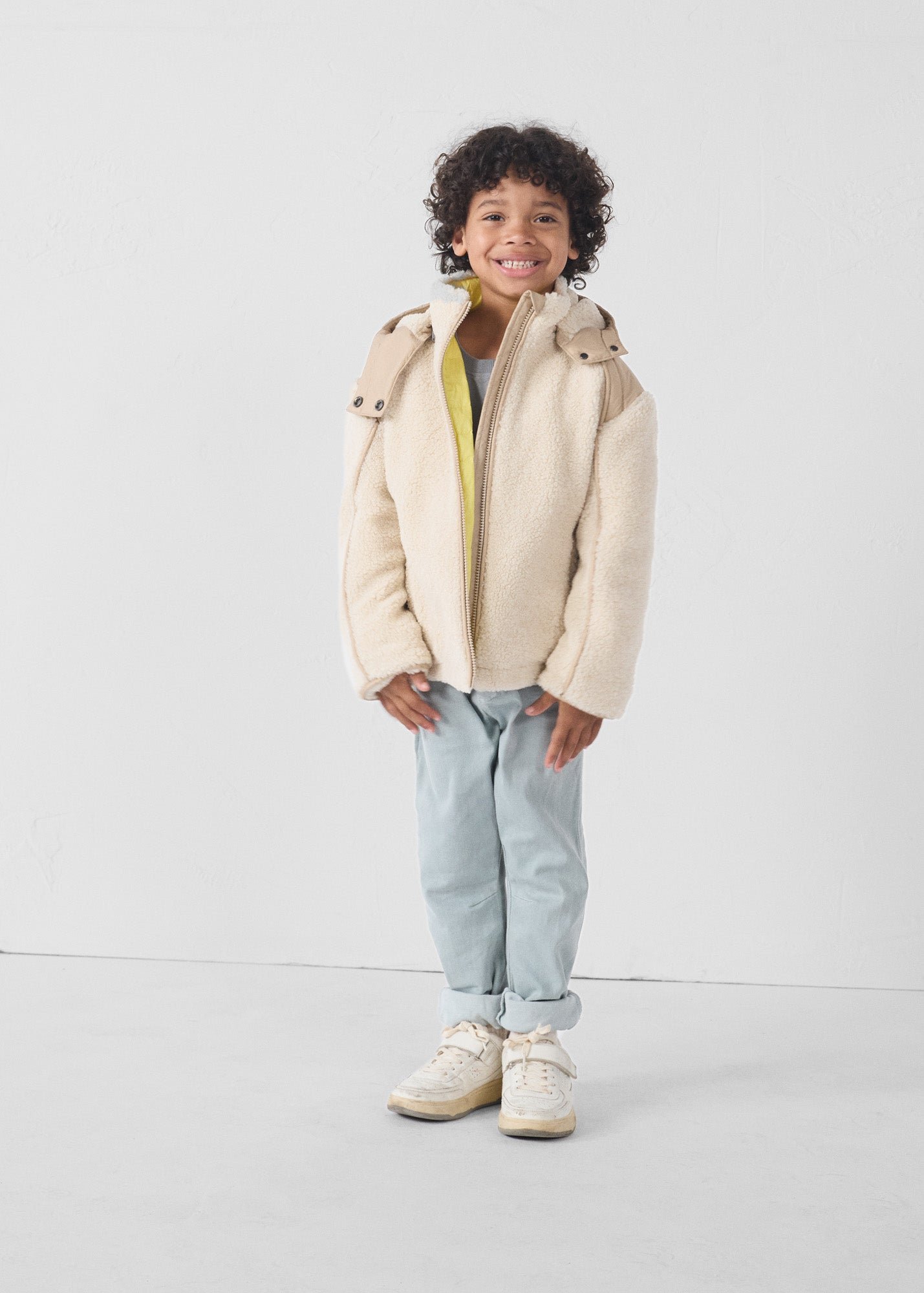 Child's sherpa gwen padded jacket JOTT White