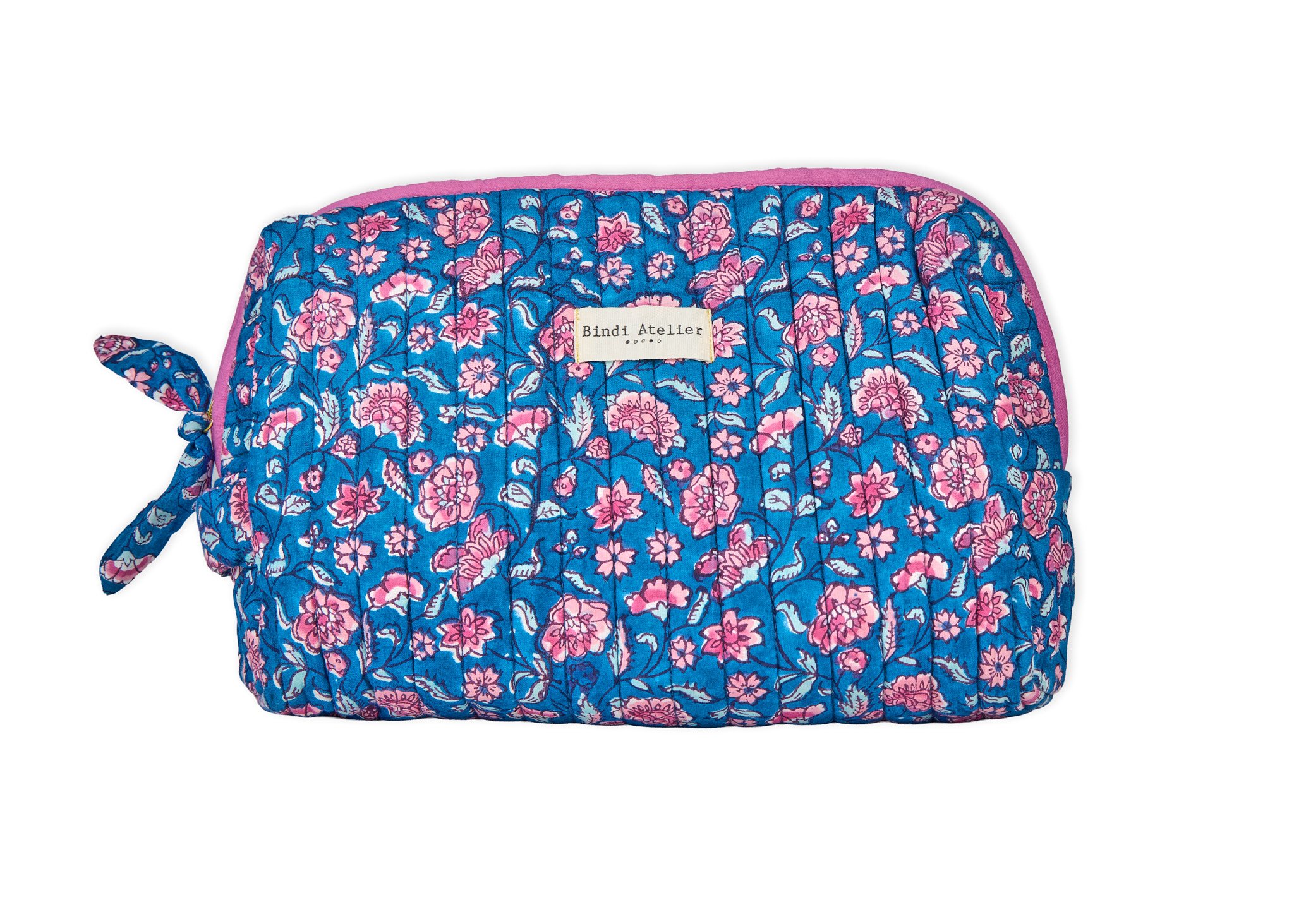 Printed toiletry bag Edel BINDI ATELIER Blue
