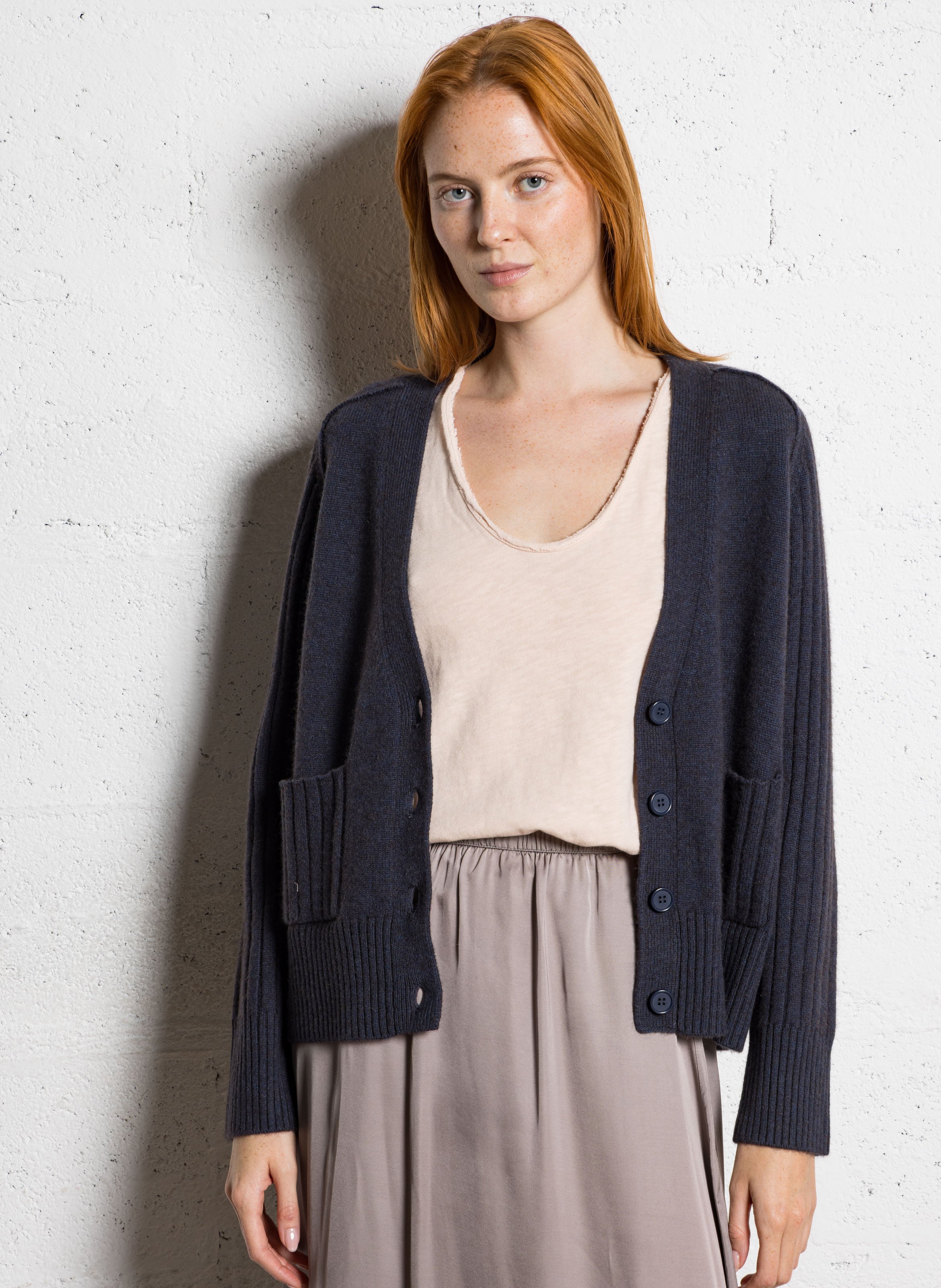 Svenland V-neck wool cardigan MAISON 123