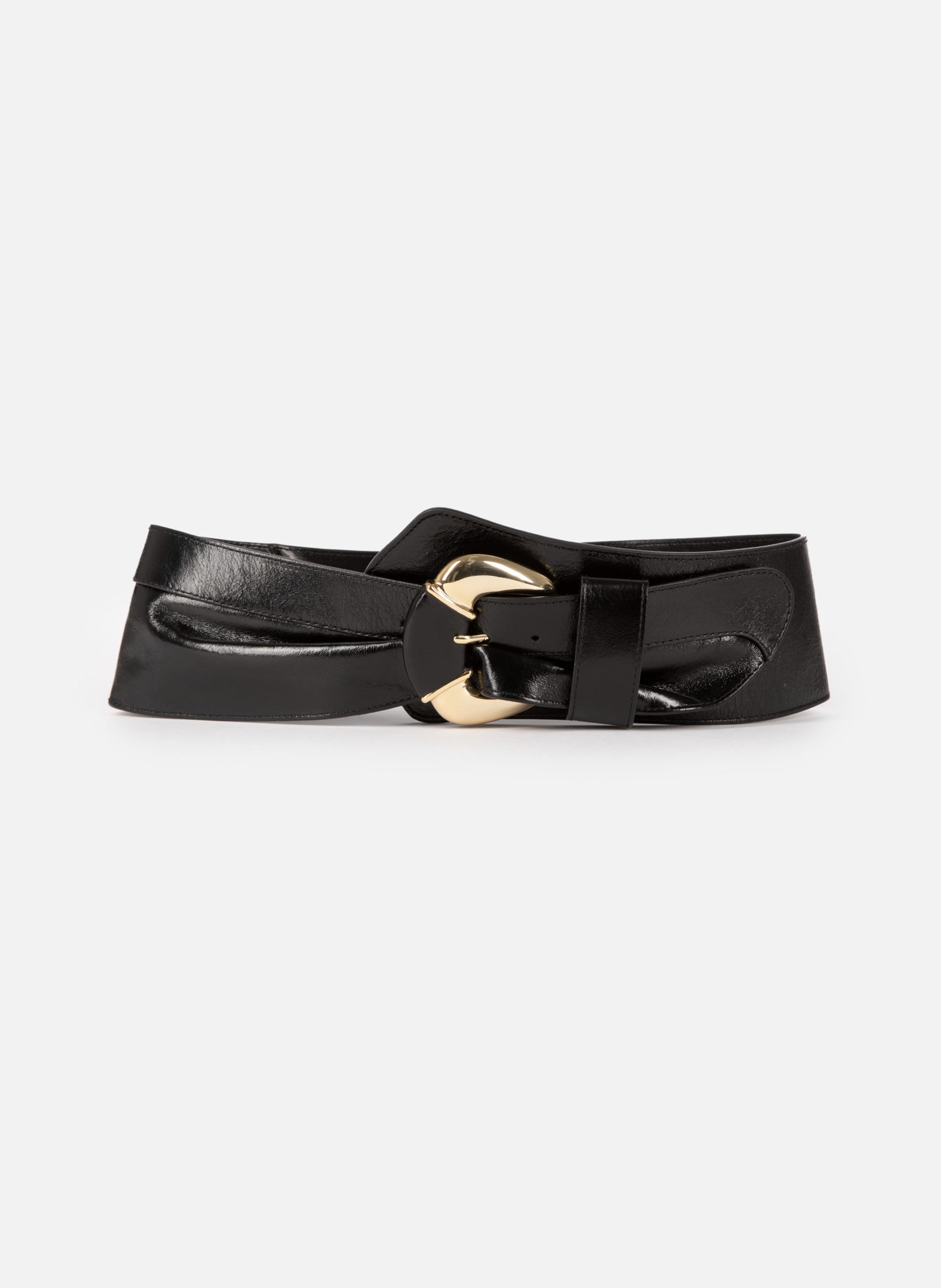 Bluestar wide leather belt THE KOOPLES Black