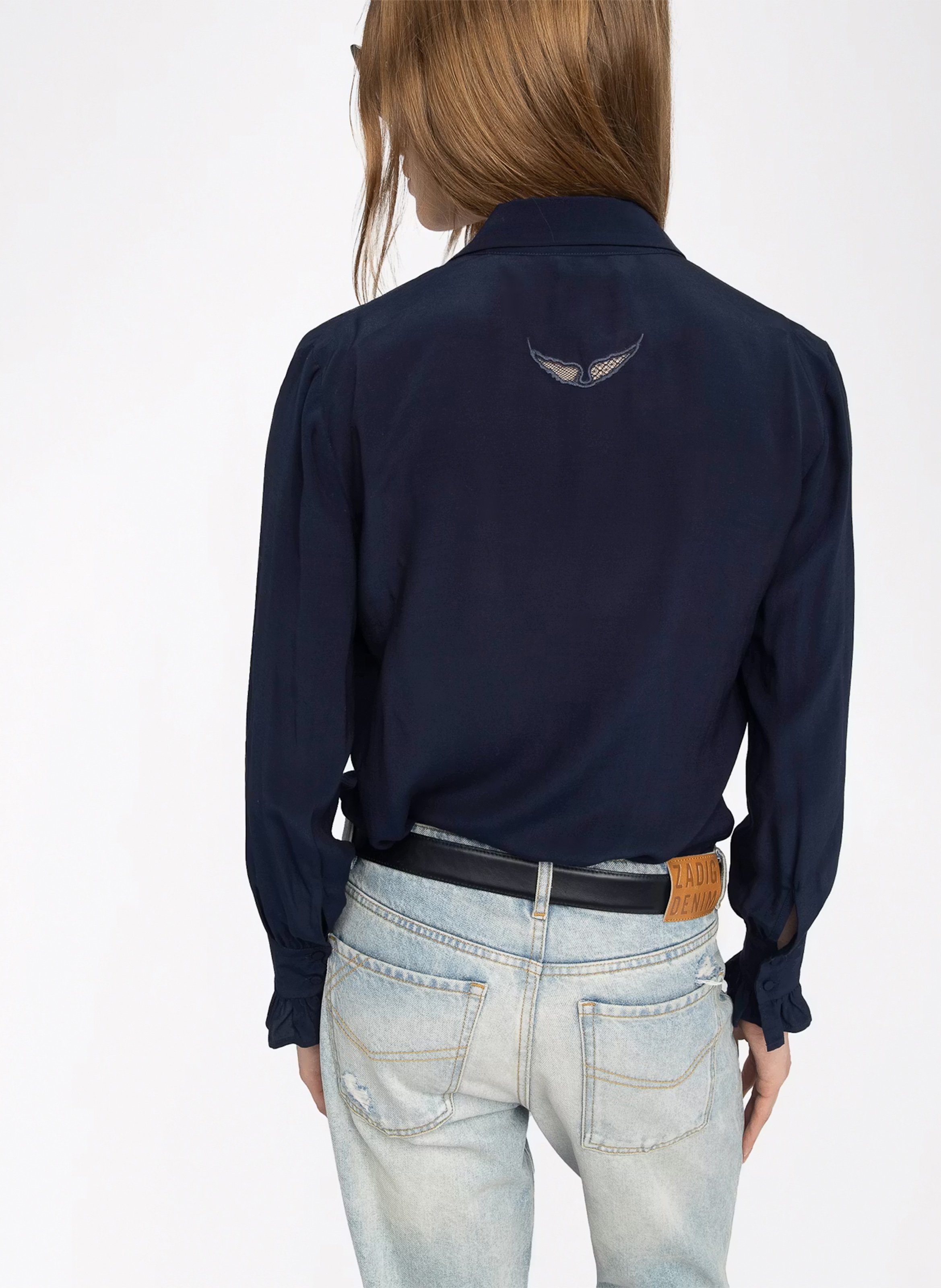 Blouse col v ZADIG&VOLTAIRE Bleu