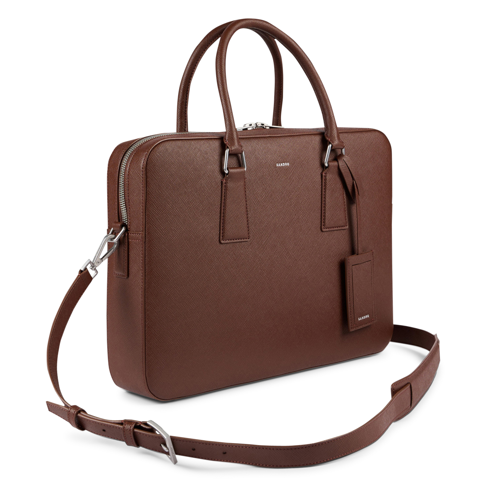 Sac ordinateur rigide  Marron
