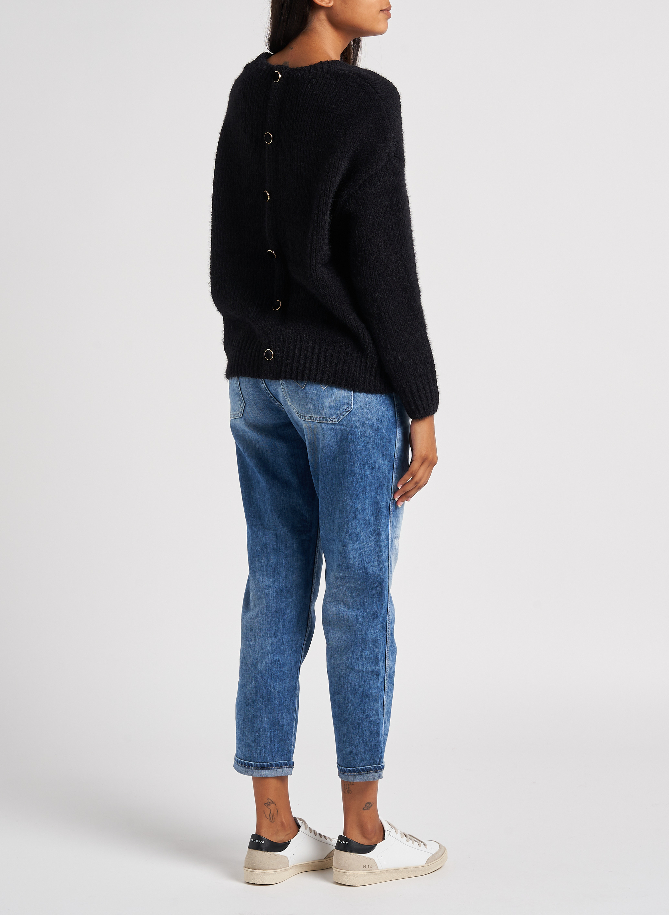 Baskets basses en cuir RIVECOUR Multicolore