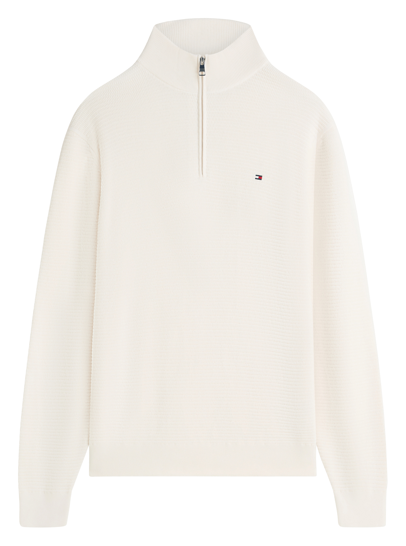 Sweat en maille col montant zippé TOMMY HILFIGER Amarillo