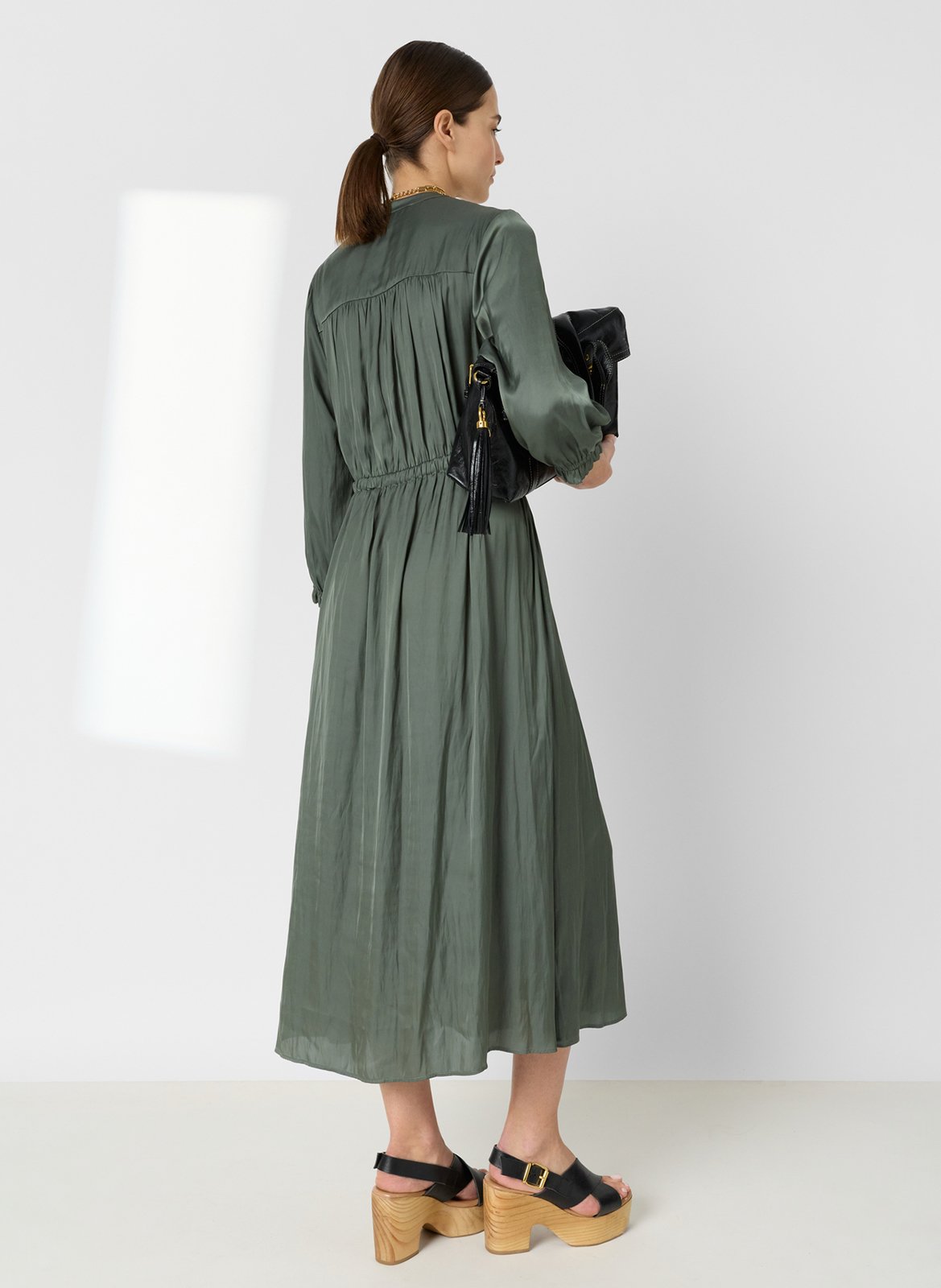 Midikleid mit Rundhalsausschnitt GERARD DAREL Khaki