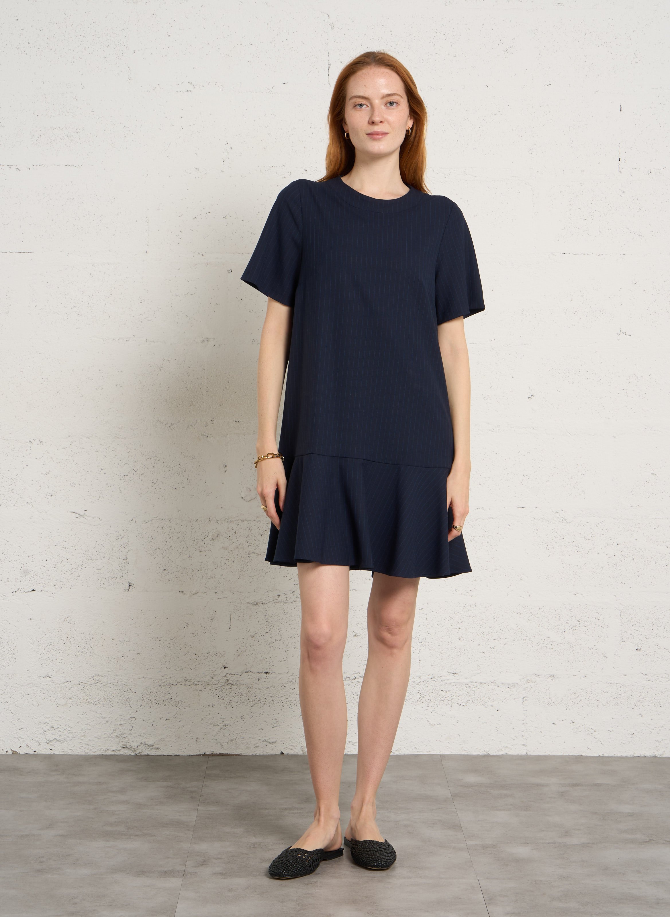 Flat braided leather sandals SAM EDELMAN Black