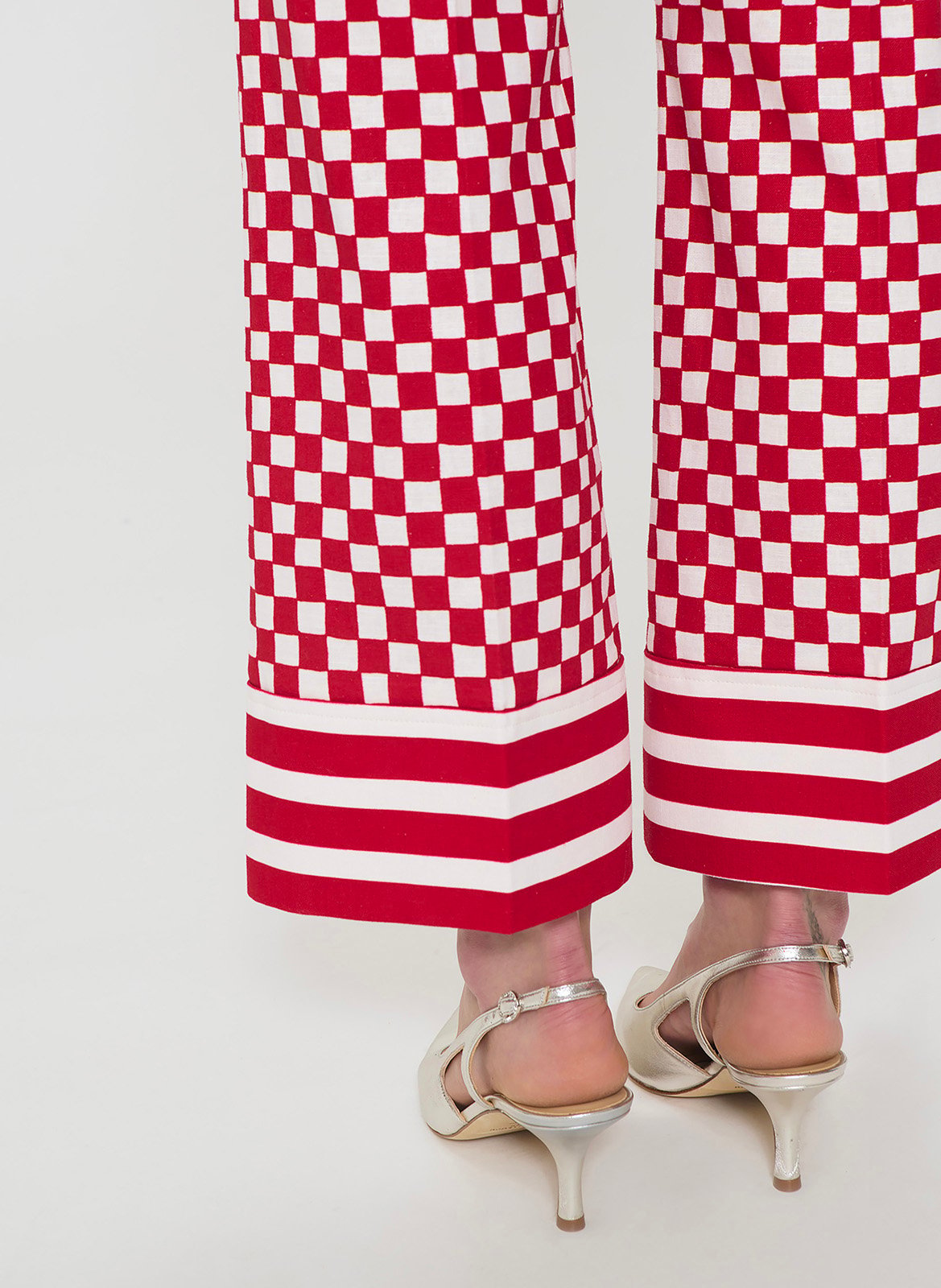Ausgestellte Leinenhose TARA JARMON Rot