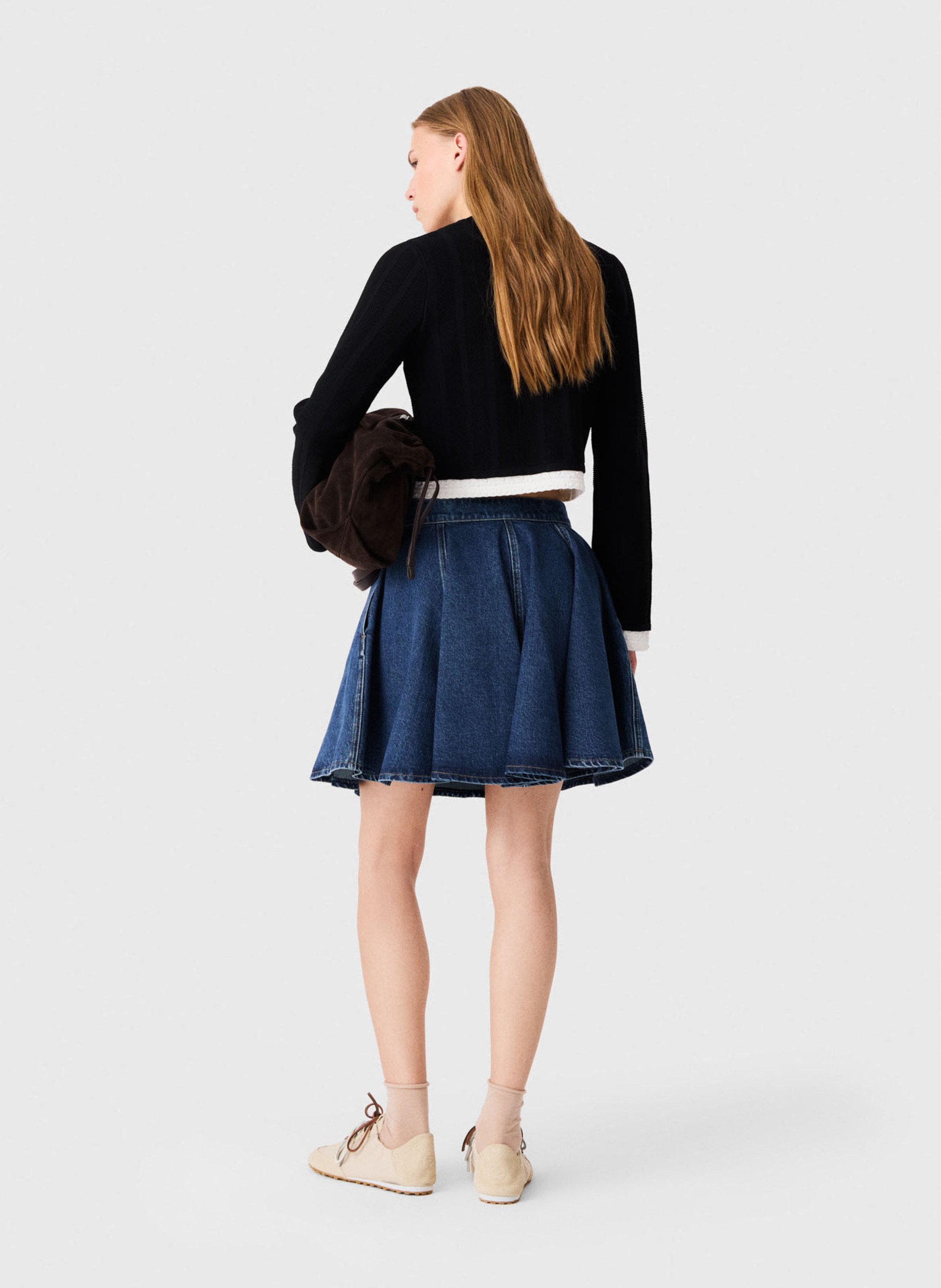 Rechte cardigan met ronde hals MAJE Zwart
